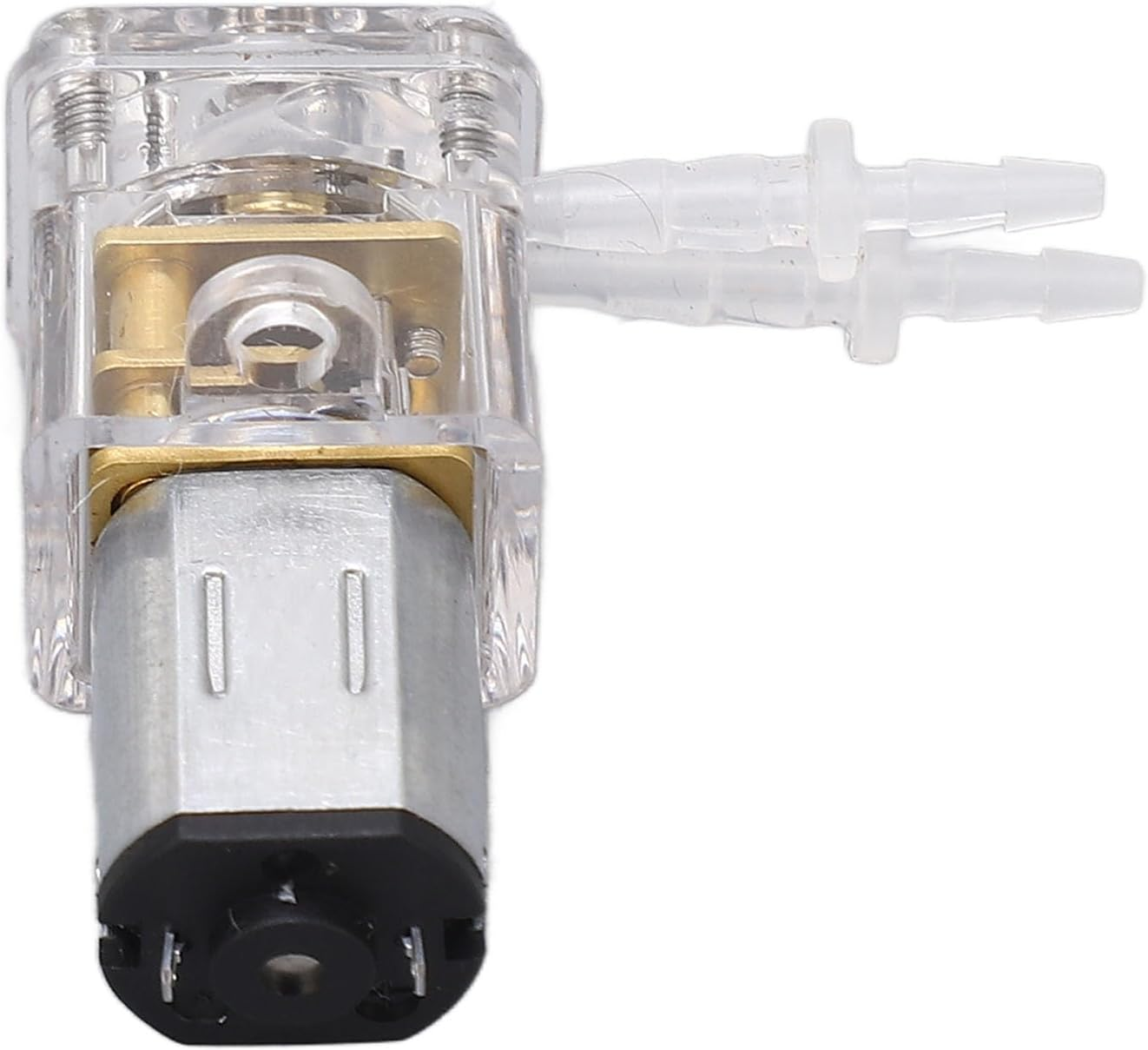 Tnfeeon Micro Peristaltic Pump, 1.5Ml/Min Peristaltic Metering Pump Small Metal Transparent Cover for Beauty Instruments (G15-6V)