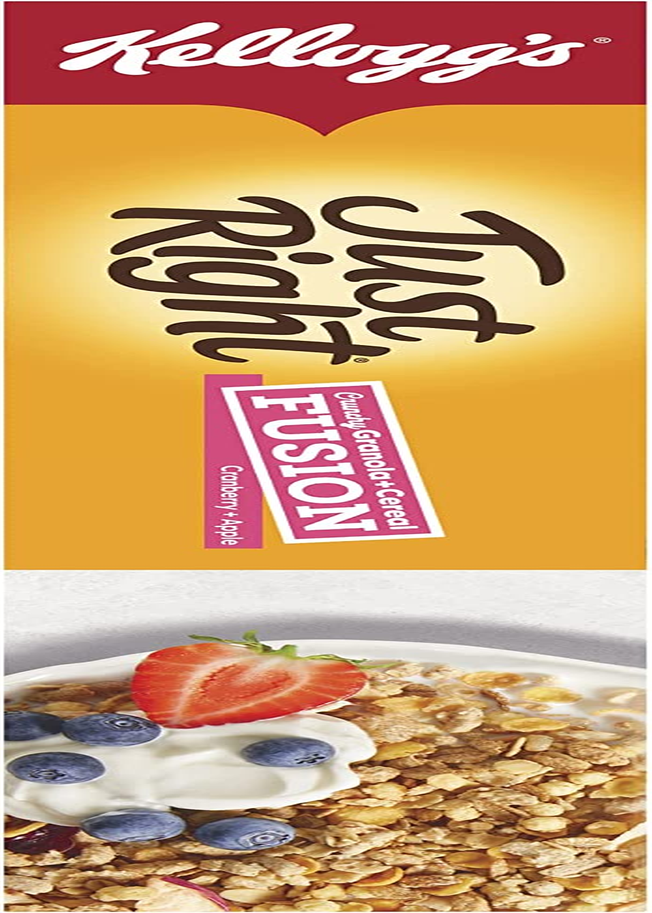 Kellogg'S Just Right Crunchy Granola Cereal Fusion, Cranberry and Apple, 400G image number 6