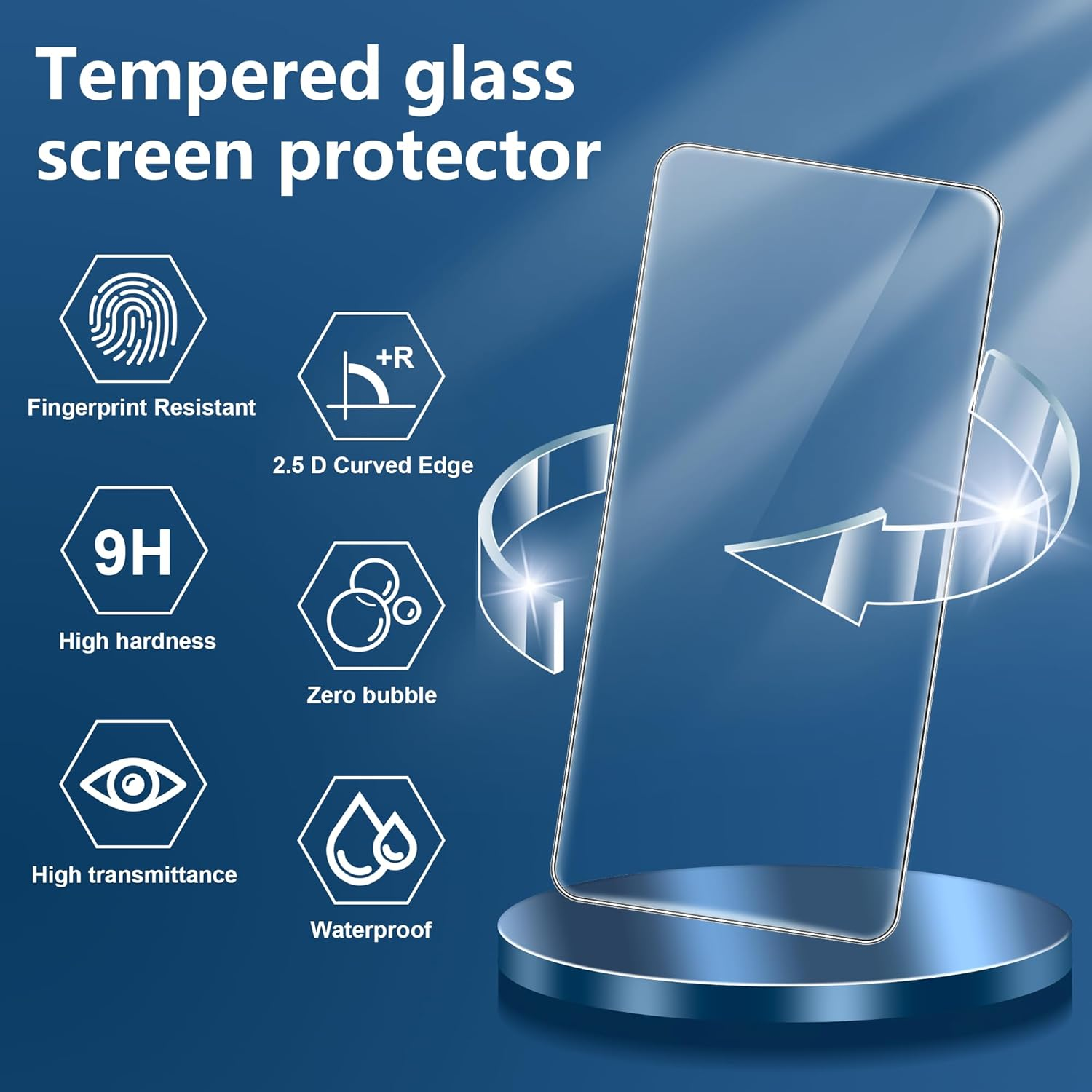 Fitudoos for OPPO Find X9 Pro [Pack of 2] Tempered Glass Screen Protector + Camera Tempered Glass Film [Pack of 2], [9H Hardness], [0.33 Mm] [Ultra Clear], [Anti-Scratch-Free and Oil], [No-Bubble] - Cmf Watch 3 Pro image number 3