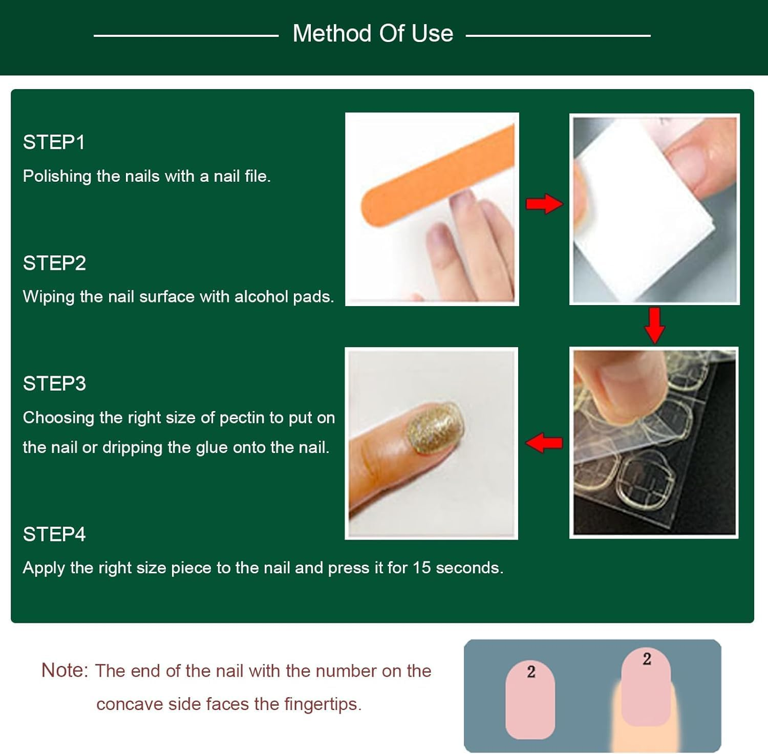 2 Sets Press on Nails Christmas Fake Nails Santa Claus Fake Nails Glitter Fake Nails Short Fake Nails Cartoon Anime Fake Nails Long Fake Nails Gifts for Women and Girls image number 4