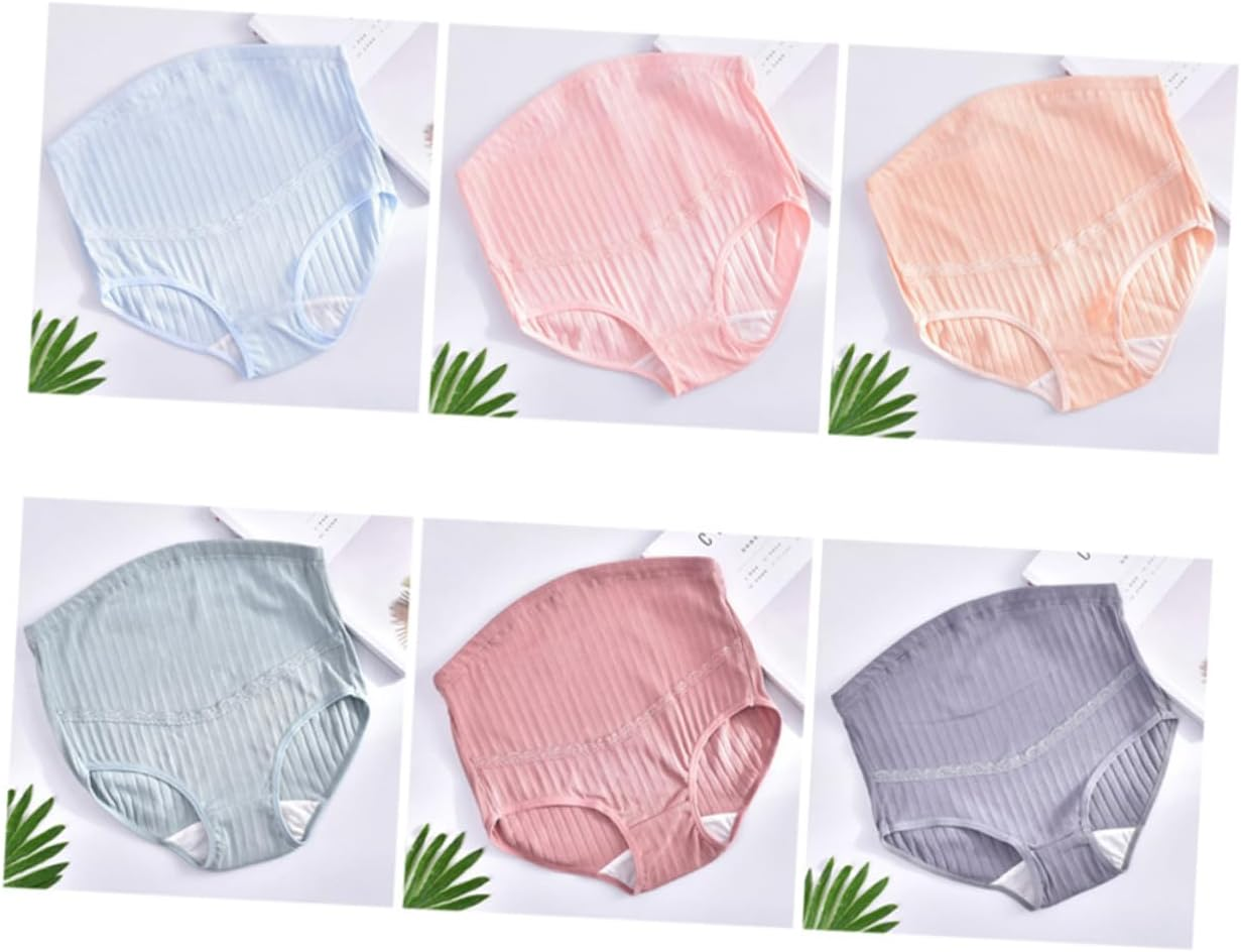 3Pcs High Waist Maternity Underwear Maternity Pants Cotton Panties for Pregnant Women Shapewear for Women Random Color image number 3