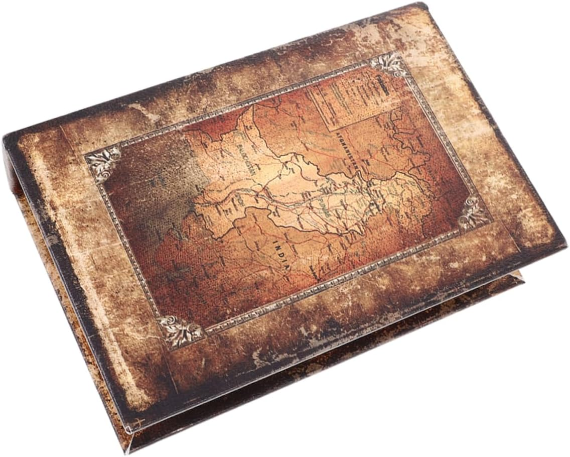 CLISPEED Vintage Book Shape Jewelry Storage Box Key Organizer Book Boxes for Home Decor Key Container image number 1