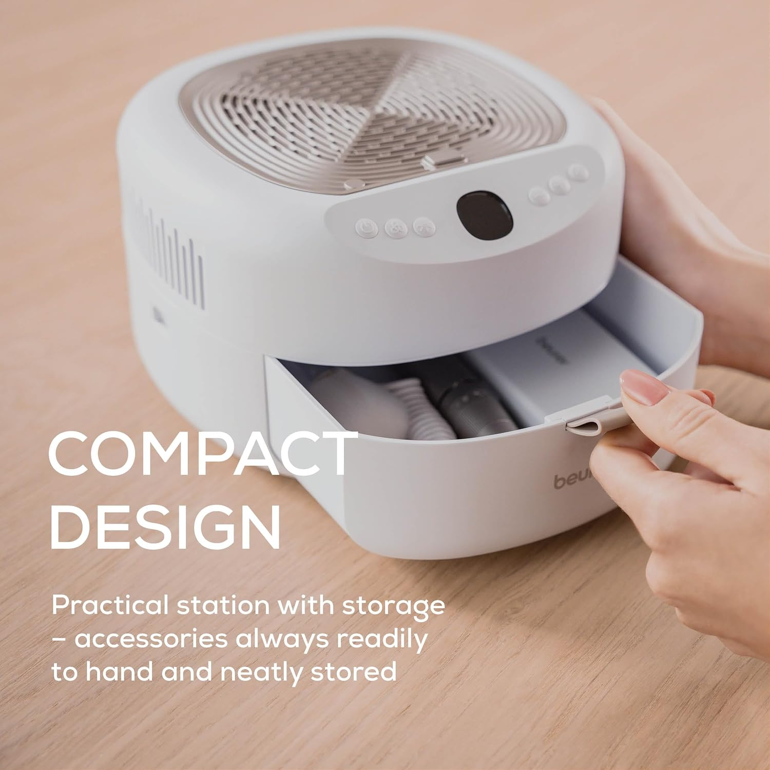 Beurer MP 200 Studionails Pro 3-In-1 Manicure / Pedicure Station, Nail Sander with UV/ LED Lamp & Dust Vacuum for Gel and Acrylic Nails, 9 Accessories image number 4