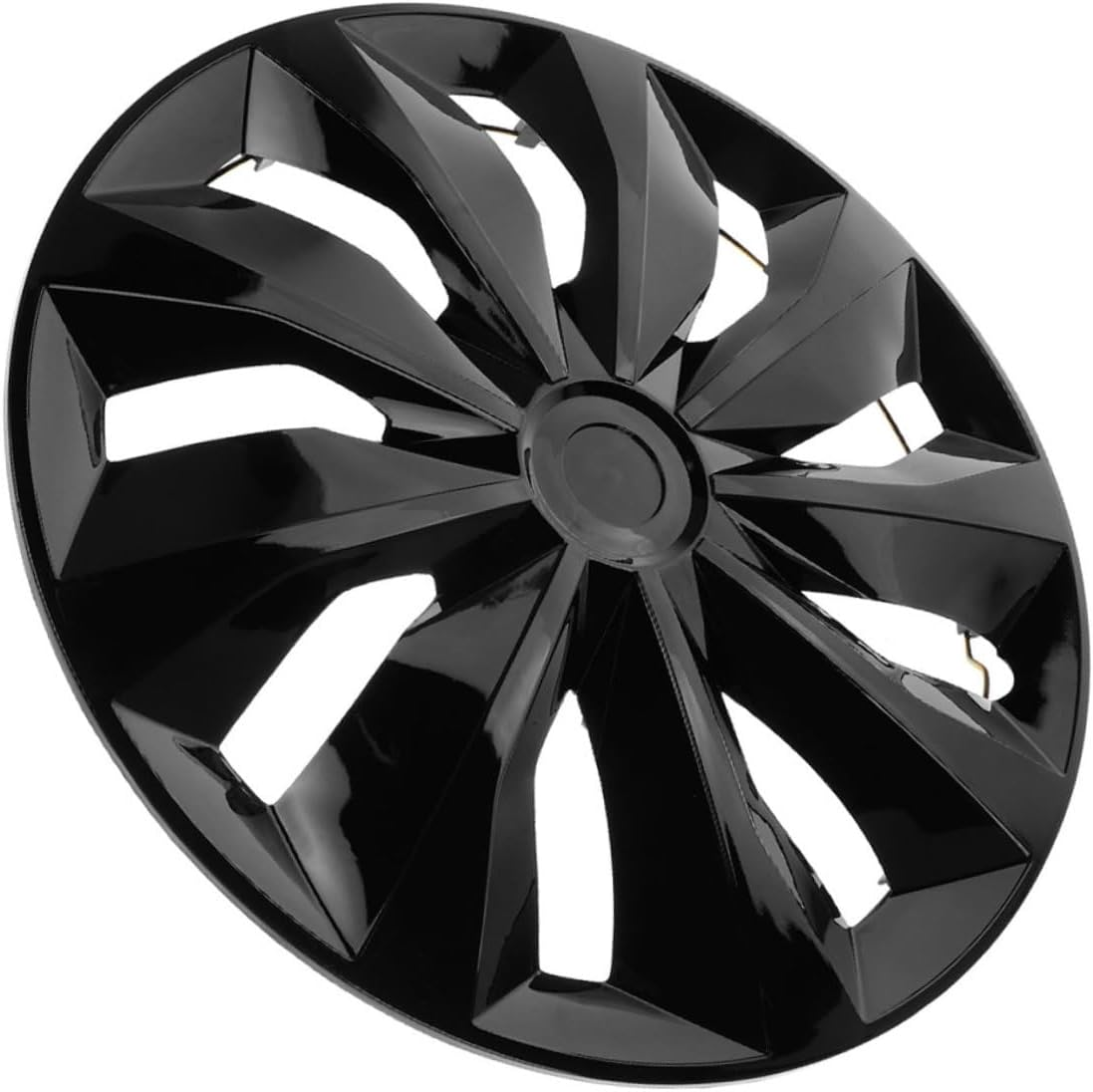 TOPPERFUN 14 Inch Car Wheel Hub Cap Universal Rim Cover Hub Center Cap for Trucks and Cars Black Sturdy Wheel Decoration for City and Off-Road Driving image number 1