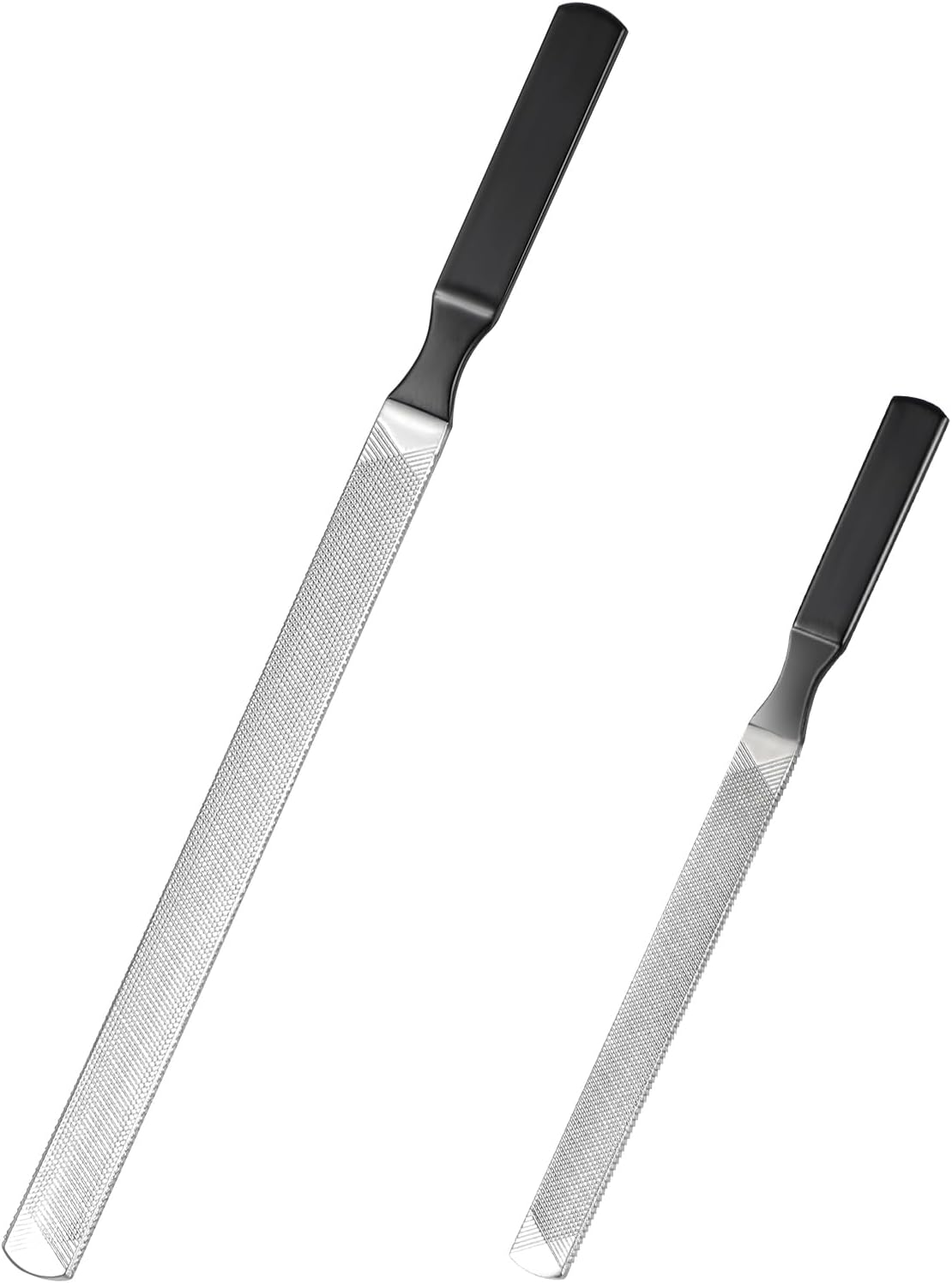 Dimeho 2 Pcs Toe Nail Files for Thick Nails, Professional Stainless Steel Nail File 4 Sides Fingernail Files with Anti-Slip Handle Dog Nail File Reusable Manicure Filer for Men Seniors and Dogs image number 4