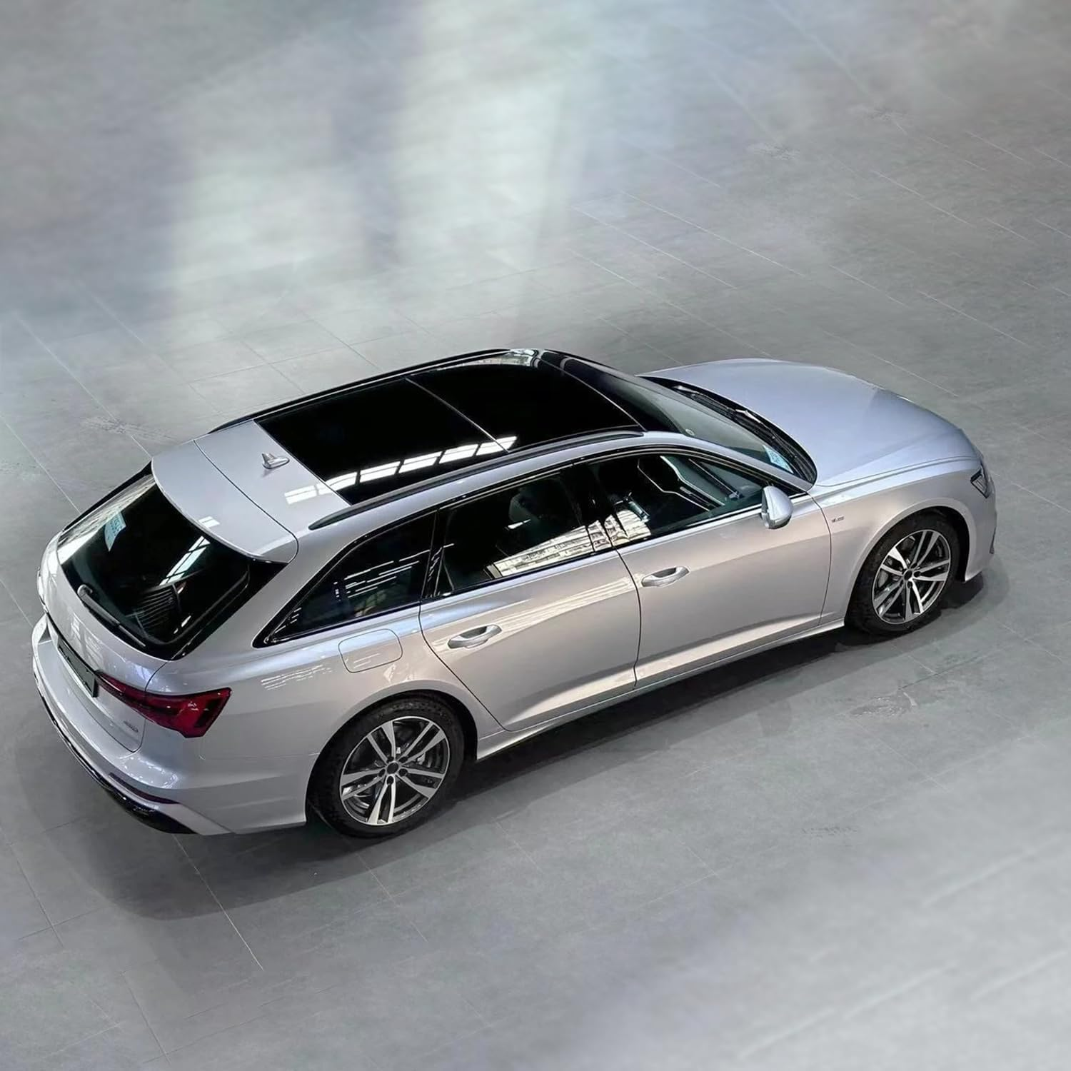 Vinyl Wrap Car Wrap Film Roll - Air Release Self Adhesive Vehicle Interior/Exterior Sticker - Automotive Vinyl Wraps (Glitter Sliver, 1.5 X 5 Ft (45 X 150 Cm))