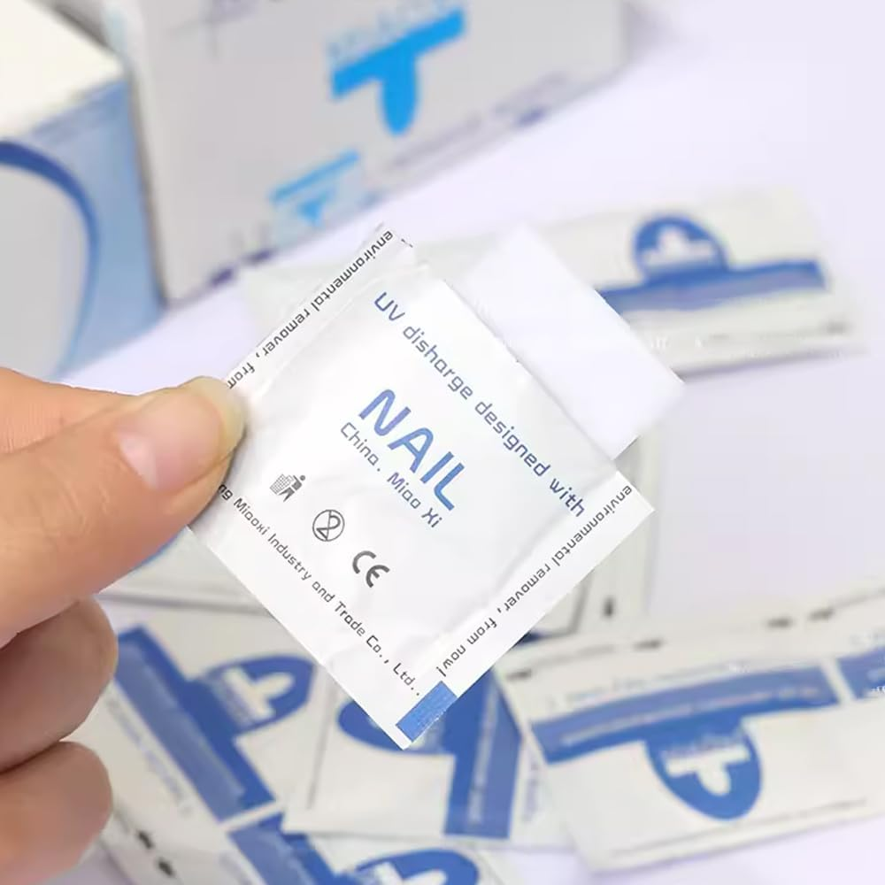 AIMALL 200-Pack Disposable Nail Polish Remover, UV Gel Removal, Soak off Acetone Pads, Quick and Easy, Gentle on Skin, Efficient Gel Cleansing for Manicure and Pedicure image number 6