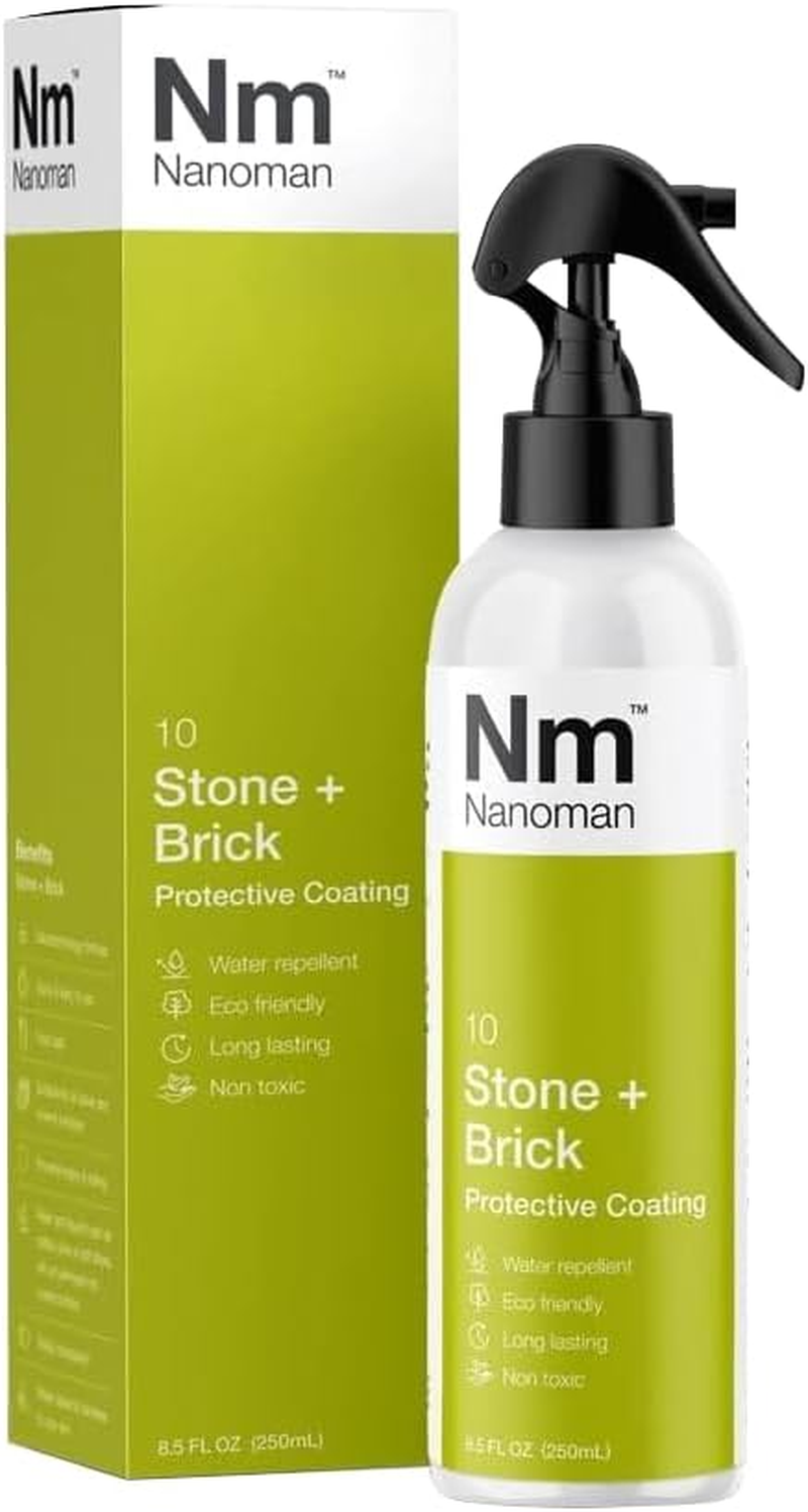 Nanoman Stone + Brick Easy/Self Cleaning Water Repelling Penetrating Sealer for Natural Stone, Brick, Pavers & Concrete image number 2
