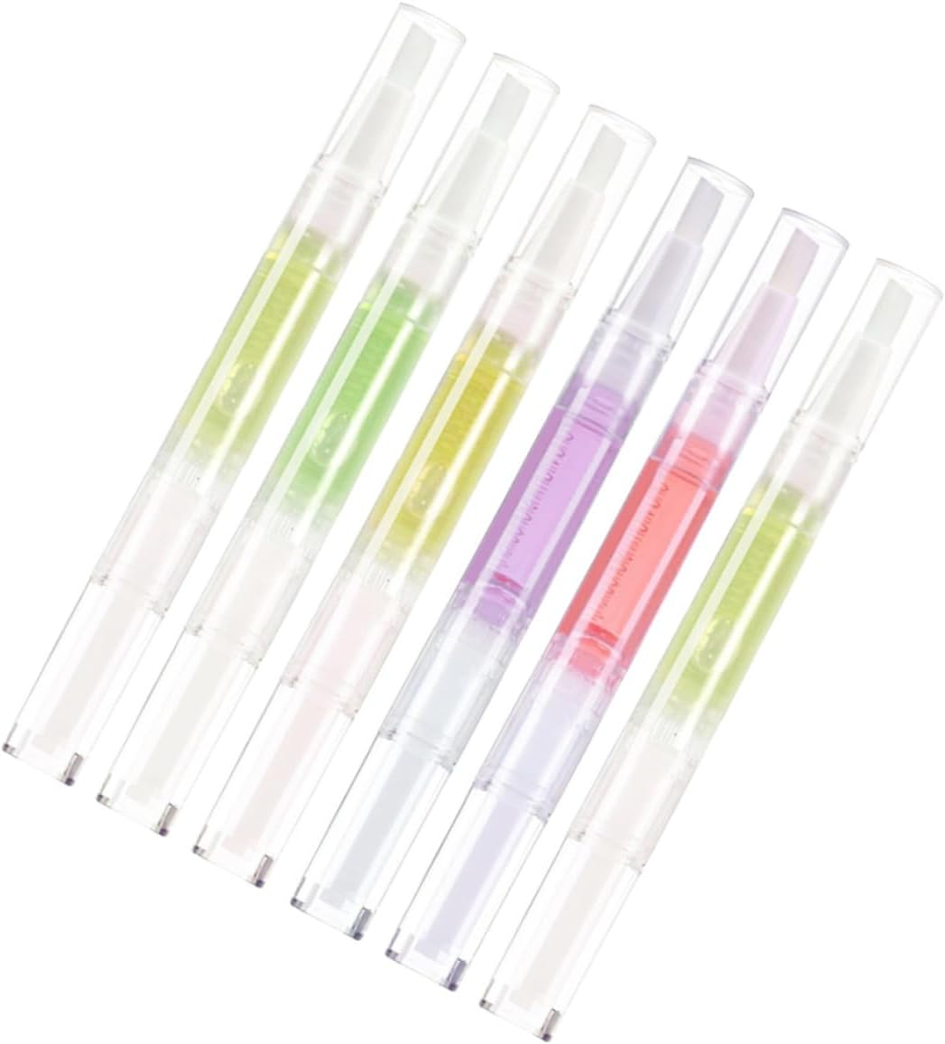FOYTOKI 6Pcs Nail Growth Serum Pen Organic Nail Serum Cuticle Oil Pen for Gentle Care image number 5