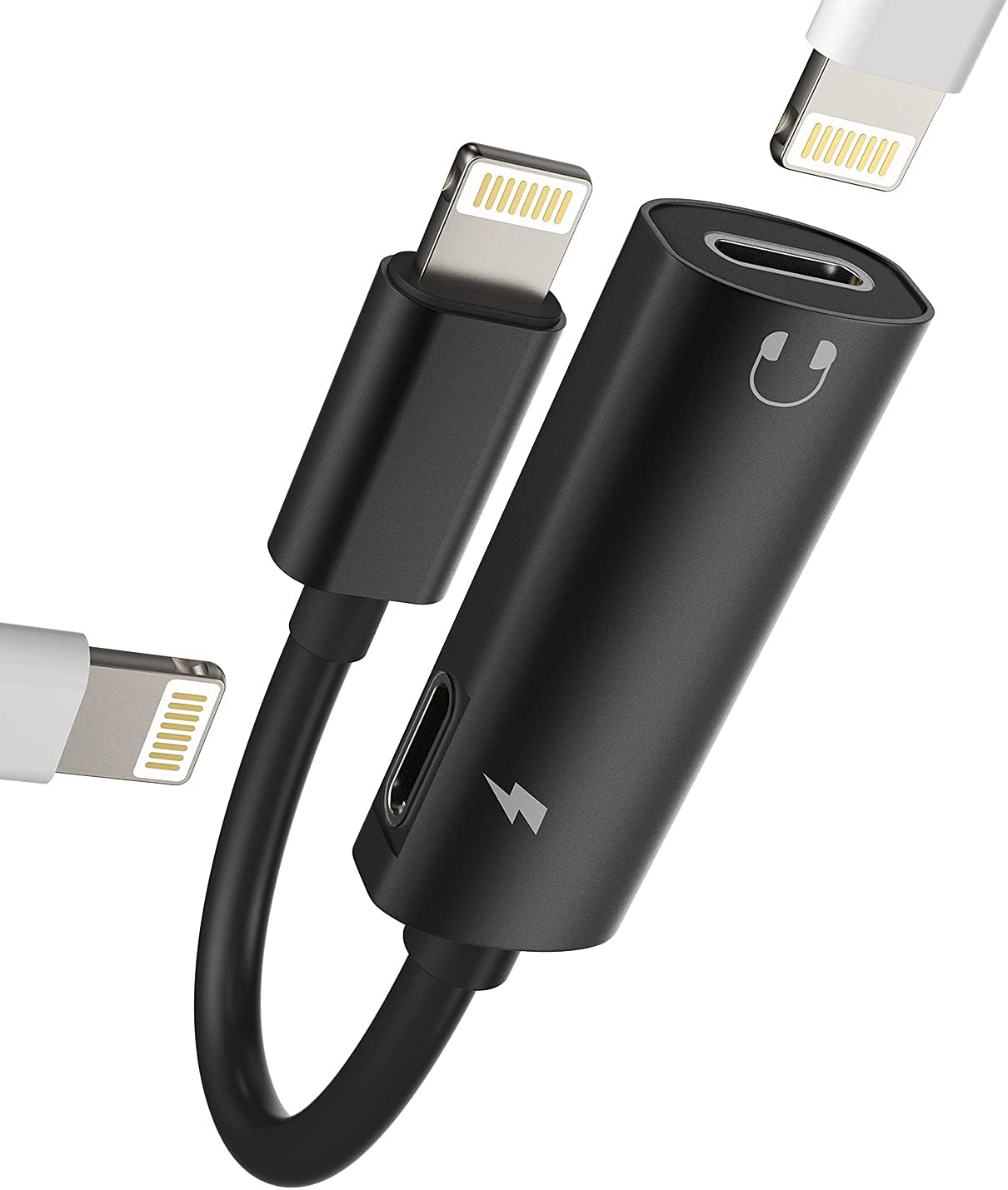 Iphone Headphone Splitter(2In1)Apple MFI Certified Dongle Dual Lightning Audio Charge Jack Adapter Aux Charging Cable Adaptador Para for 14 13 12 11 Pro Max Mini Xs X 7 8 plus Music Earphone Converter image number 5
