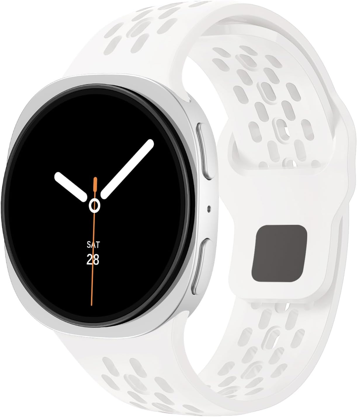 Breathable Silicone Straps Compatible with Samsung Galaxy Watch 8 Band 44Mm 40Mm,Soft Sport Replacement Strap for Samsung Galaxy Watch 8 Classic Band 46Mm Men Women