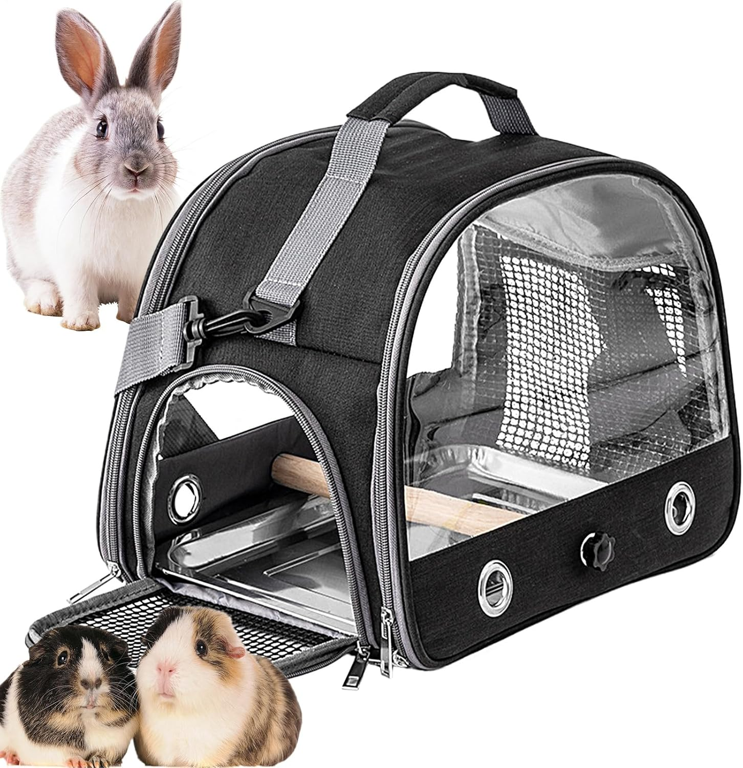 Bird Travel Cage - Portable Bird Travel Bag | Travel Backpack with Perch and Standing Tray, Breathable Pet Carrier for Veterinary Visits, Outdoor Adventure, Shopping