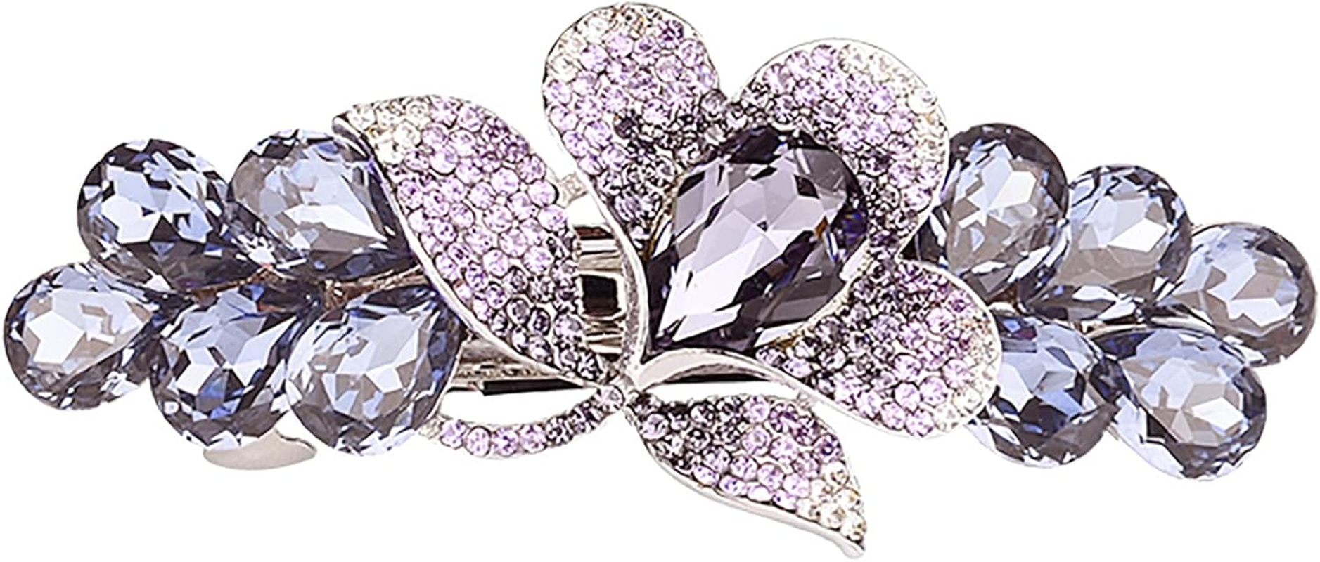 Violet Flower Woman Hair Clips, Hair Accessories, Decorative Hair Clips Girls Women,Violet image number 4