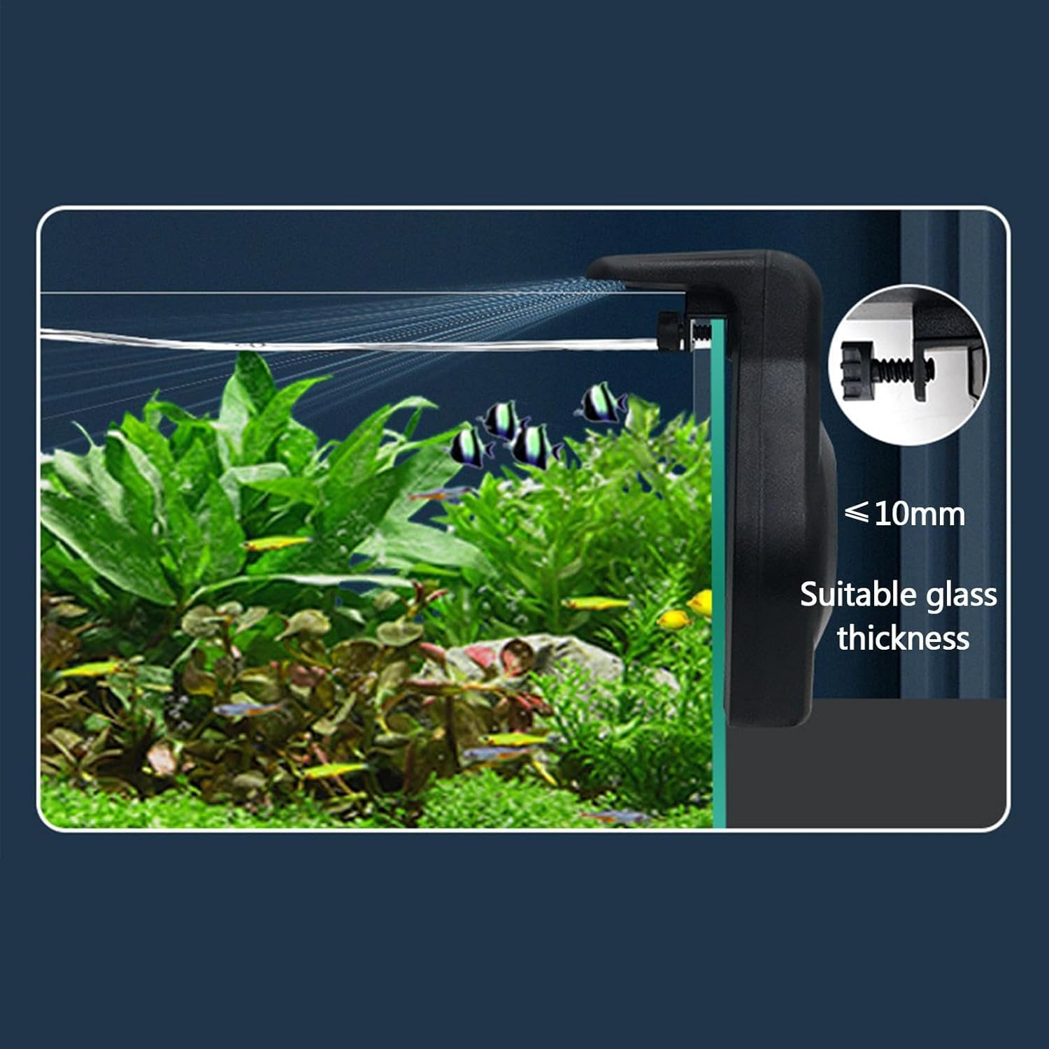 Aquarium Cooling Fan | Fish Tank Cooler with Low Noise Temperature Control | Effective Aquarium Chiller for Reptiles, Hamsters, Cats, Dogs, Pet Enclosures, Terrariums, Aquatic Habitat Cooling