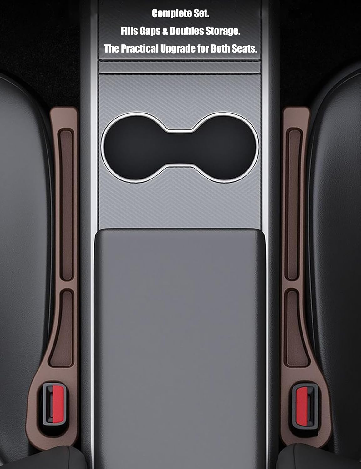 Wayfurr Car Seat Gap Filler 2 Pack &ndash; Universal Seat Gap Plug & Organizer for Cars Suvs, No Drop Crevice Blocker Stop Drop Filler