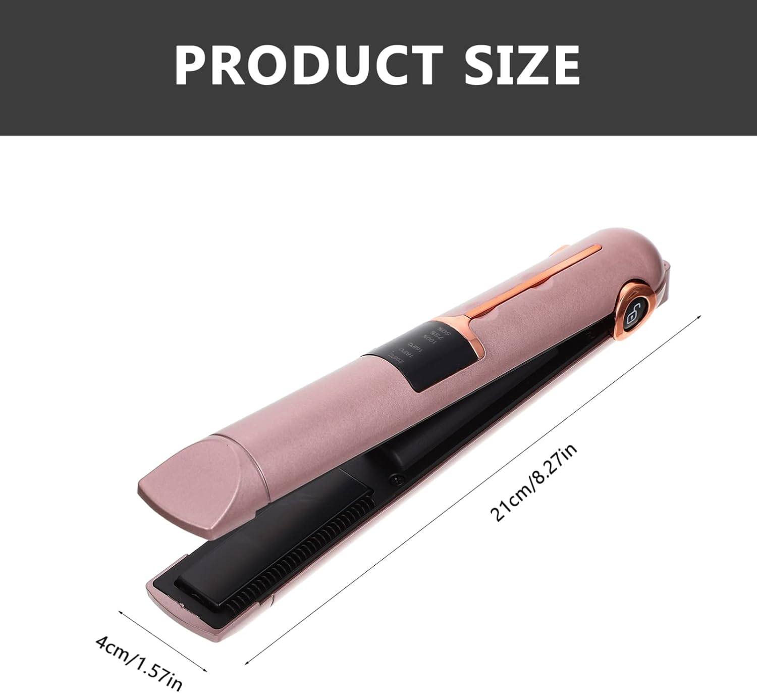 GANAZONO Dual-Purpose Straight Ply Hair Straightener Curler Portable Styler Wide Plate Usb Charging Hair Styler for Women Men image number 4