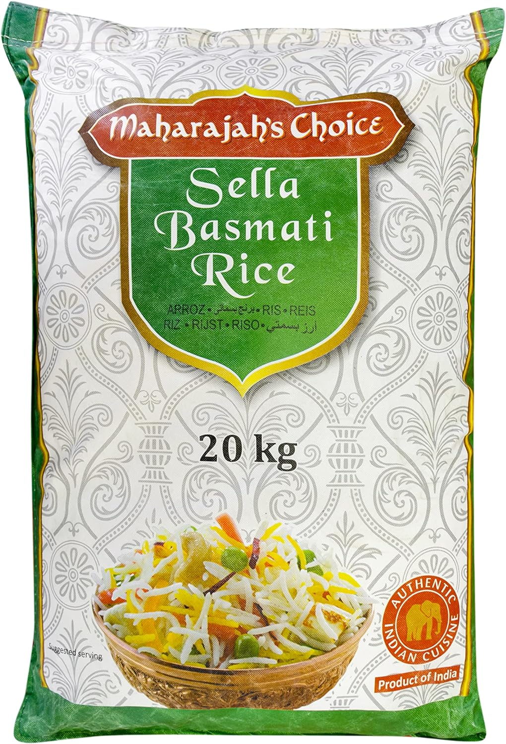 Maharajah'S Choice Indian Golden Sela Basmati Rice 20 Kg
