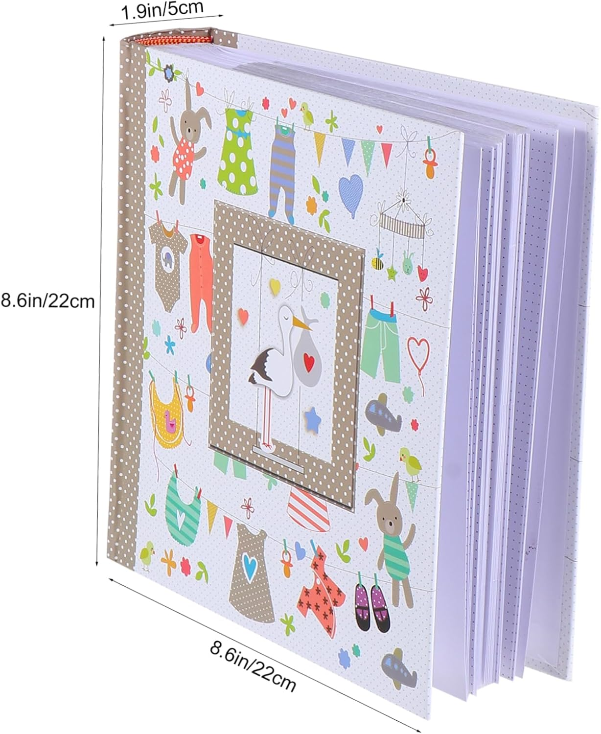 1Pc Cartoon Album Photo Album Book Large Cute Large Capacity Photo Book Picture Collector Paper Khaki image number 4