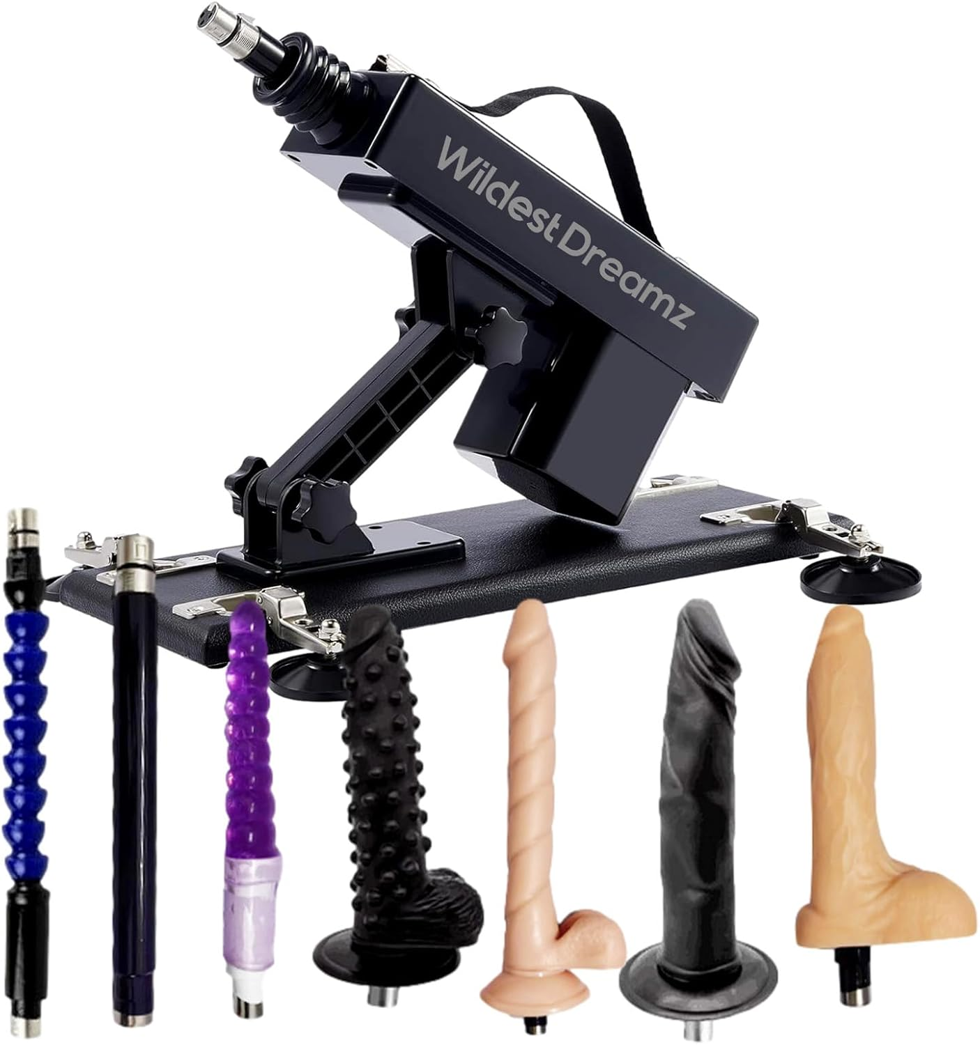 Wildest Dreamz Sex Machine Thrusting Automatic Dildo Machine, Sex Machines Thrusting Sex Machine for Men Women with 7 Attachments 3 XLR Connector, Love Machine with Suction Cup Adult Sex Toy