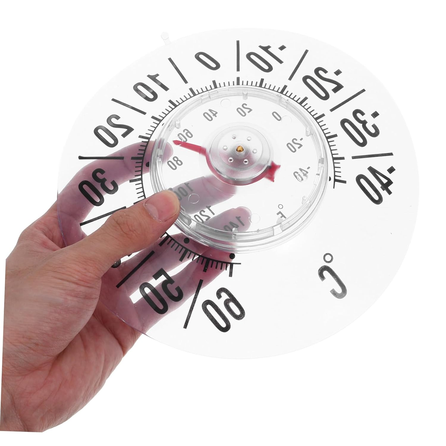 Bestonzon High Precision Analog Indoor Window Thermometer with Large Strong Suction Cup for Rooms Garden Greenhouse Office Temperature Display Portable Small Design image number 3