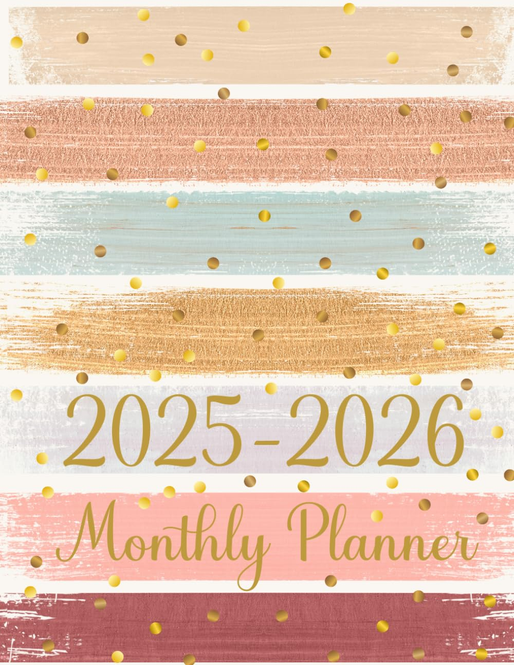 2025-2026 Monthly Planner: Two Year Agenda Calendar with Holidays and Inspirational Quotes Elegant Large Organizer and Schedule 8.5 X 11