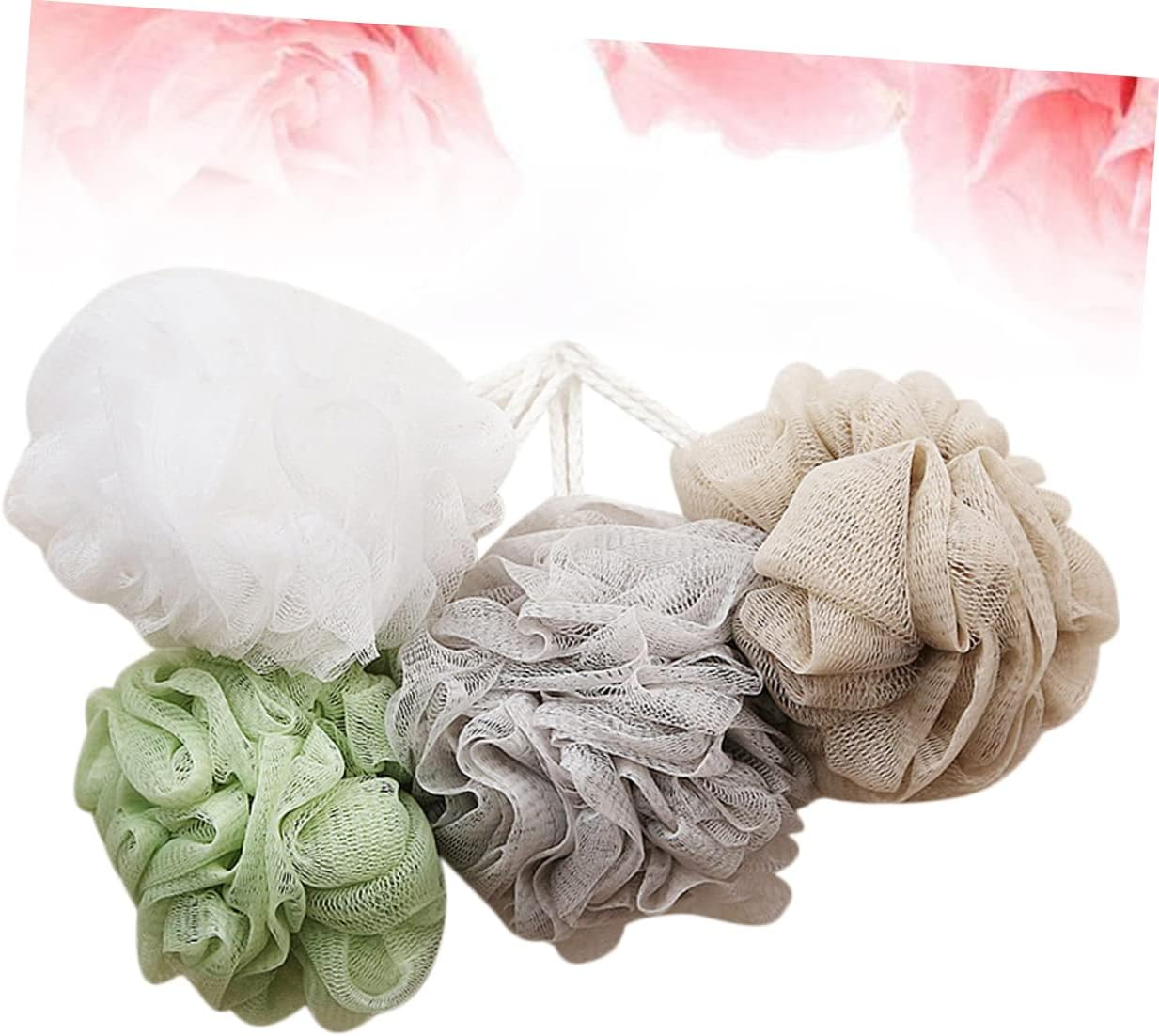 STOBAZA 16Pcs Bath Ball Shower Ball Exfoliating Body Scrubber Large Mesh Nets for Bathroom Accessories for Shower Cleaning and Beauty Sponge Use image number 3