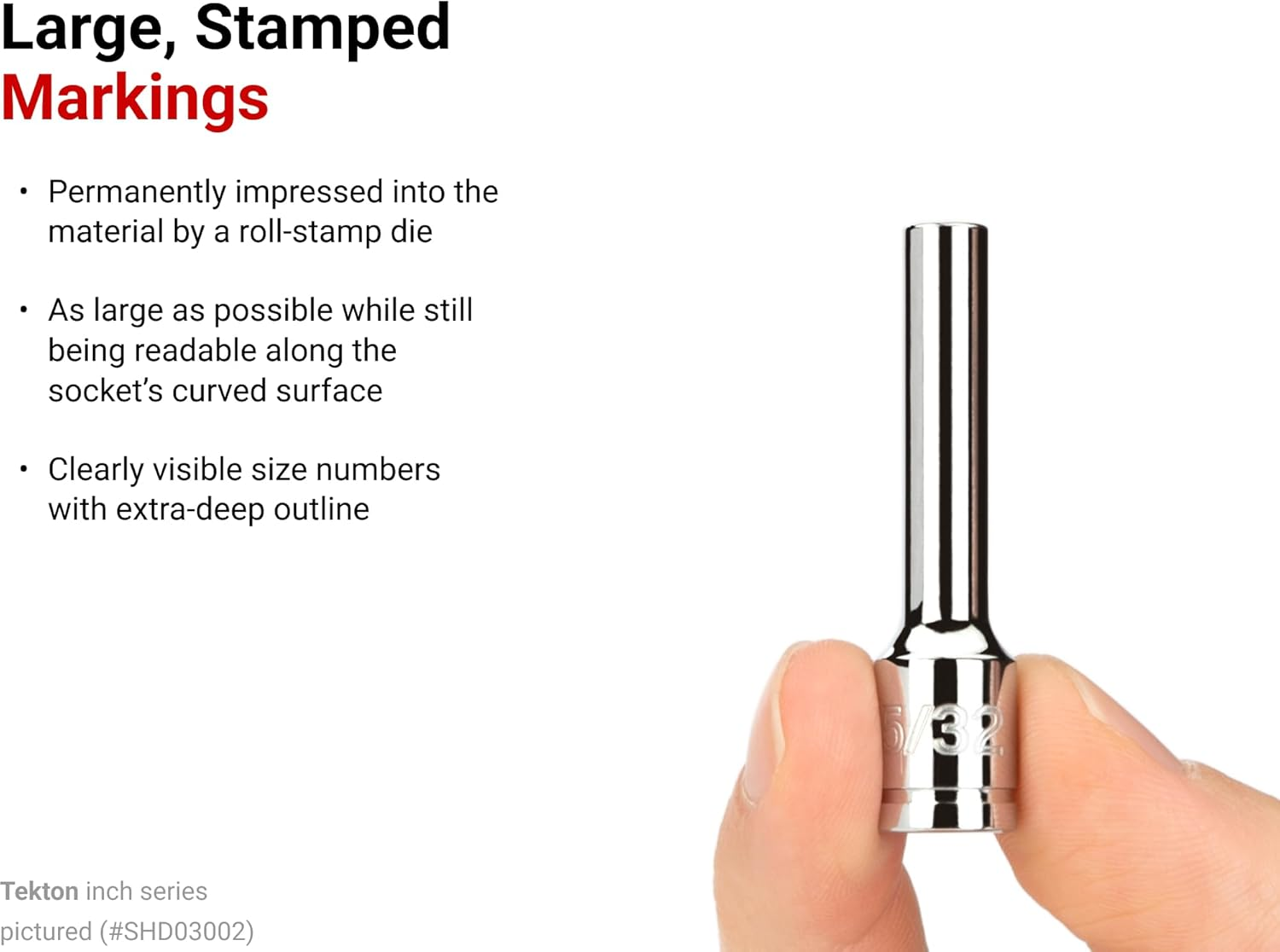 TEKTON 1/4 Inch Drive Deep 12-Point Socket Set, 11-Piece (5/32-9/16 In.) | SHD90107 image number 1