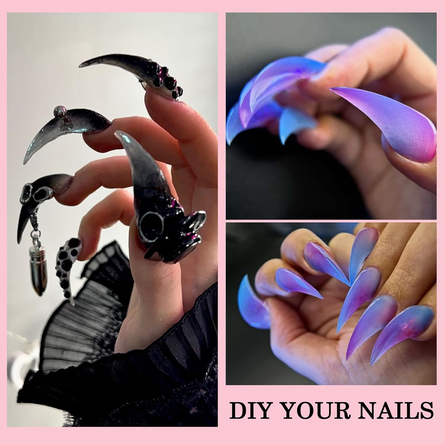 Nail Shapes for Gel Extension - Handmade Manicure Stencil - Nail Extension Templates for Natural Modelling and Manicure Accessories image number 6