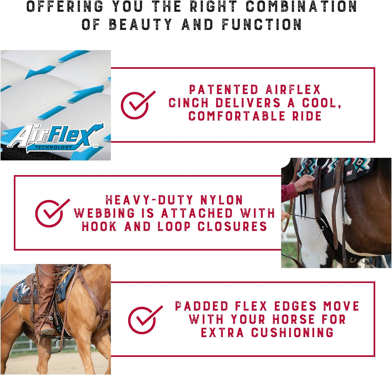 Weaver Leather Airflex Straight Cinch, Black, 30" image number 1