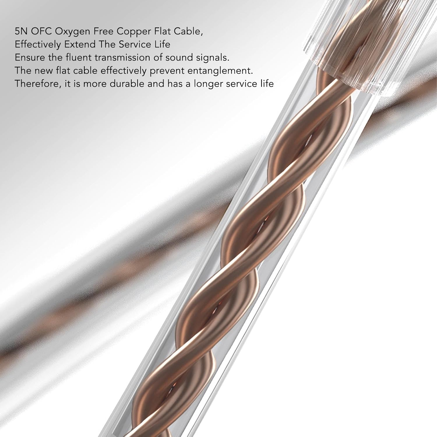 RIZGHWOY EDX PRO Hifi Wired Earphones with Oxygen Copper Wire for DJ Stage Performance - Hifi Earbuds for Travel (Transparent) image number 1