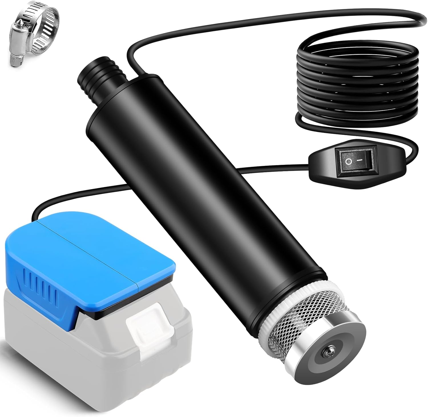 Cordless Submersible Water Pump Compatible with Makita 18V Li-Ion Battery, 500GPH Portable Transfer Sump Pump for Camping Tub Garden RV Pond Draining Job Sites(No Battery) image number 4