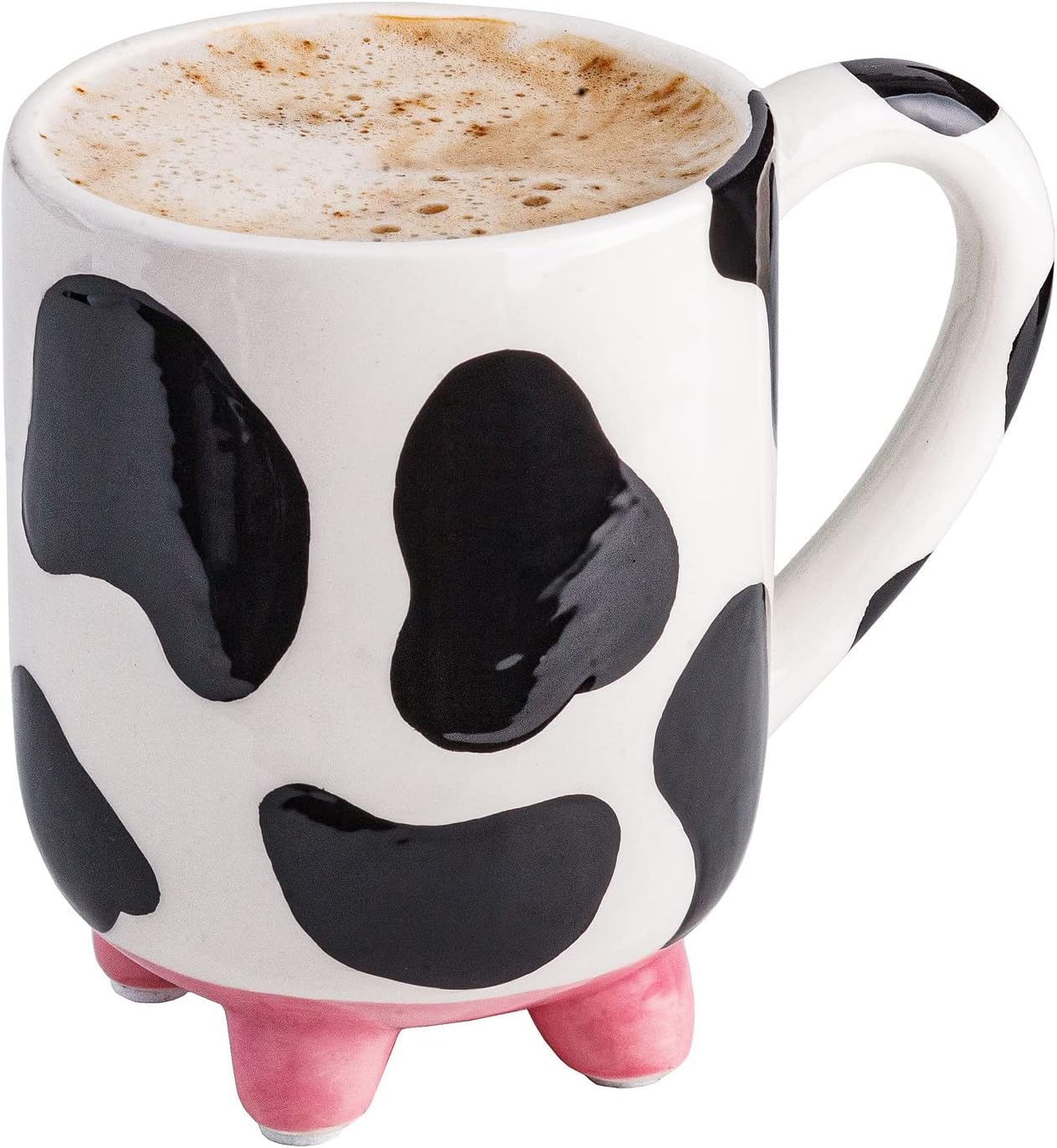 SWEETLO Cow Coffee Mug with Udders - Cow Print Cup Gift - 15Oz Ceramic Taza De Vaca image number 6