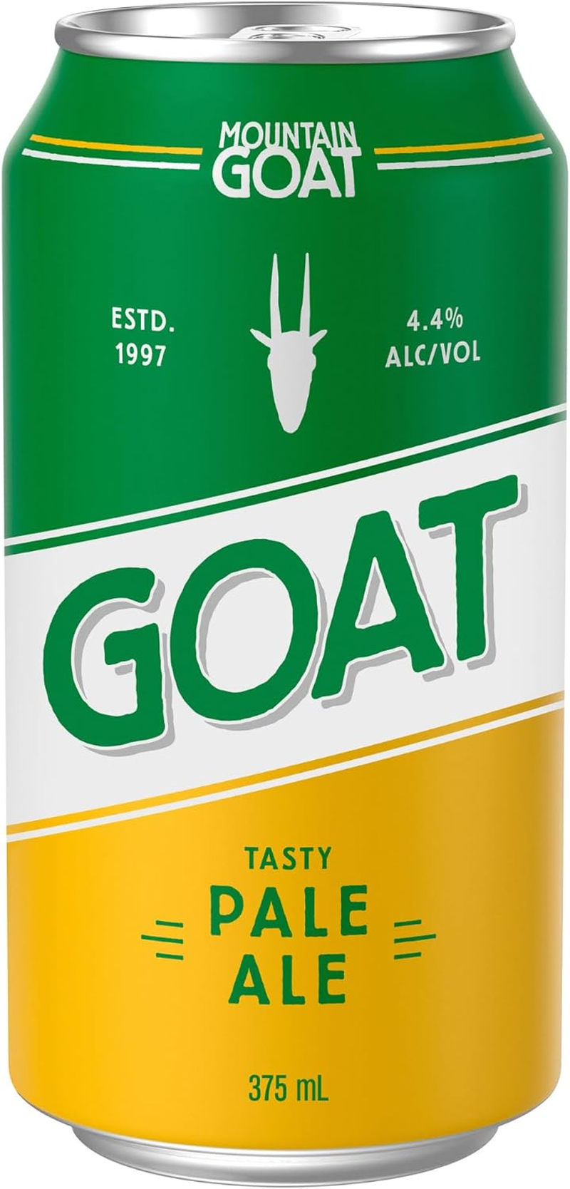 Mountain Goat Tasty Pale Ale, Crisp & Refreshing Full Bodied, Craft Beer, 4.4% ABV, 375Ml (Case of 24 Cans)