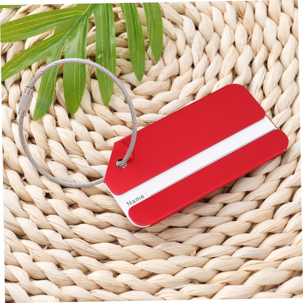 AKOOSY Aluminum Luggage Tags Fashion Multicolour Baggage Tag for Travel Suitcase with Name Card Slot image number 4