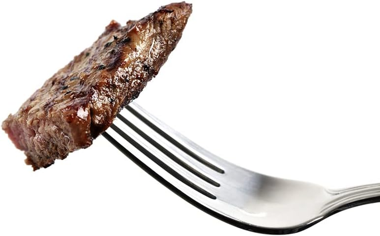 MAKAWER Flatware Dinner Forks Stainless Steel Cake Fork Top Food Grade Fruit Dessert Fork Table Forks Mirror Finish & Dishwasher Safe Set of 6, 7.2Inch image number 1