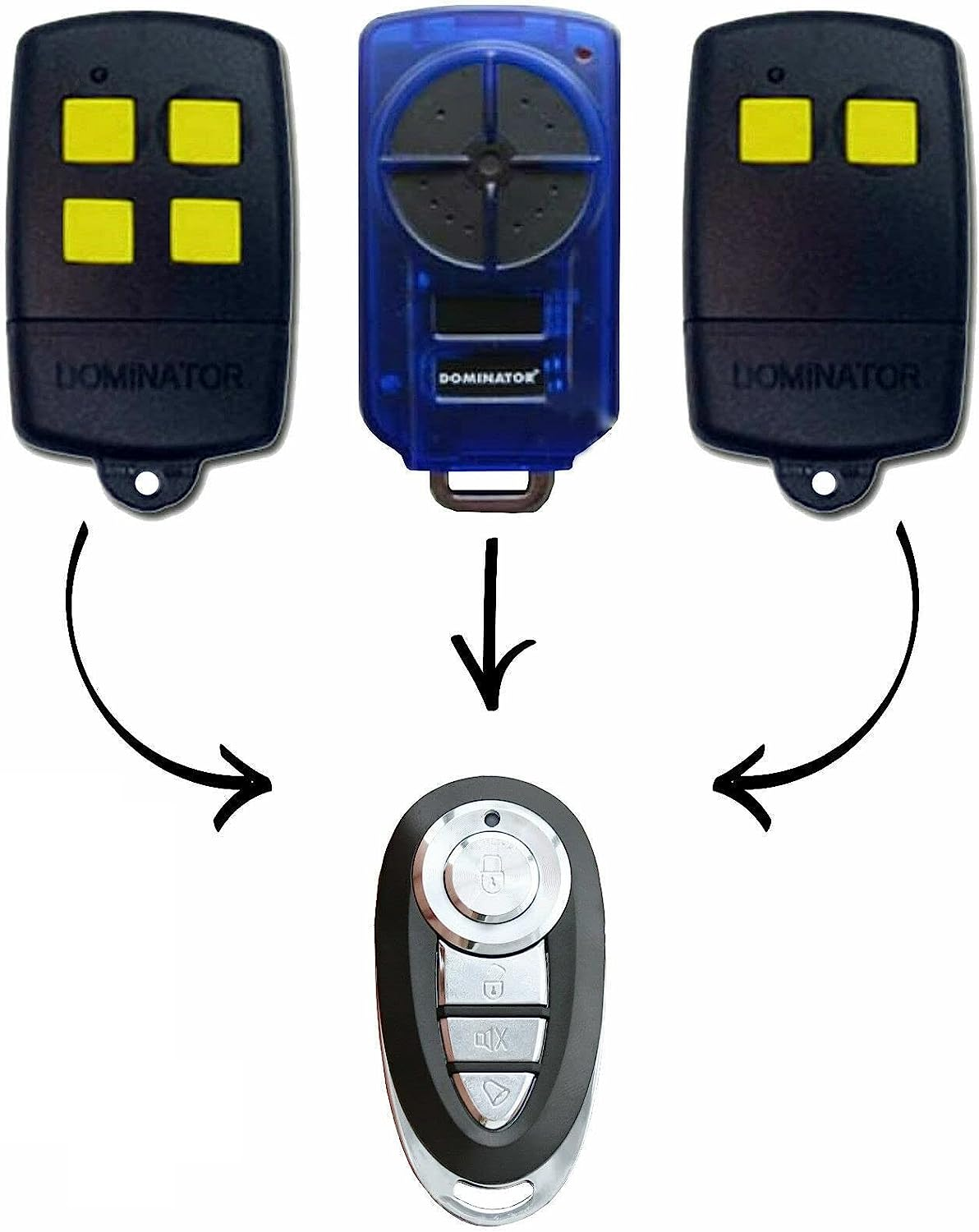 [2 Pack] Dominator DOM501 DOM502 DOM505 YBS2 YBS4 Gate/Garage Door Remote image number 1