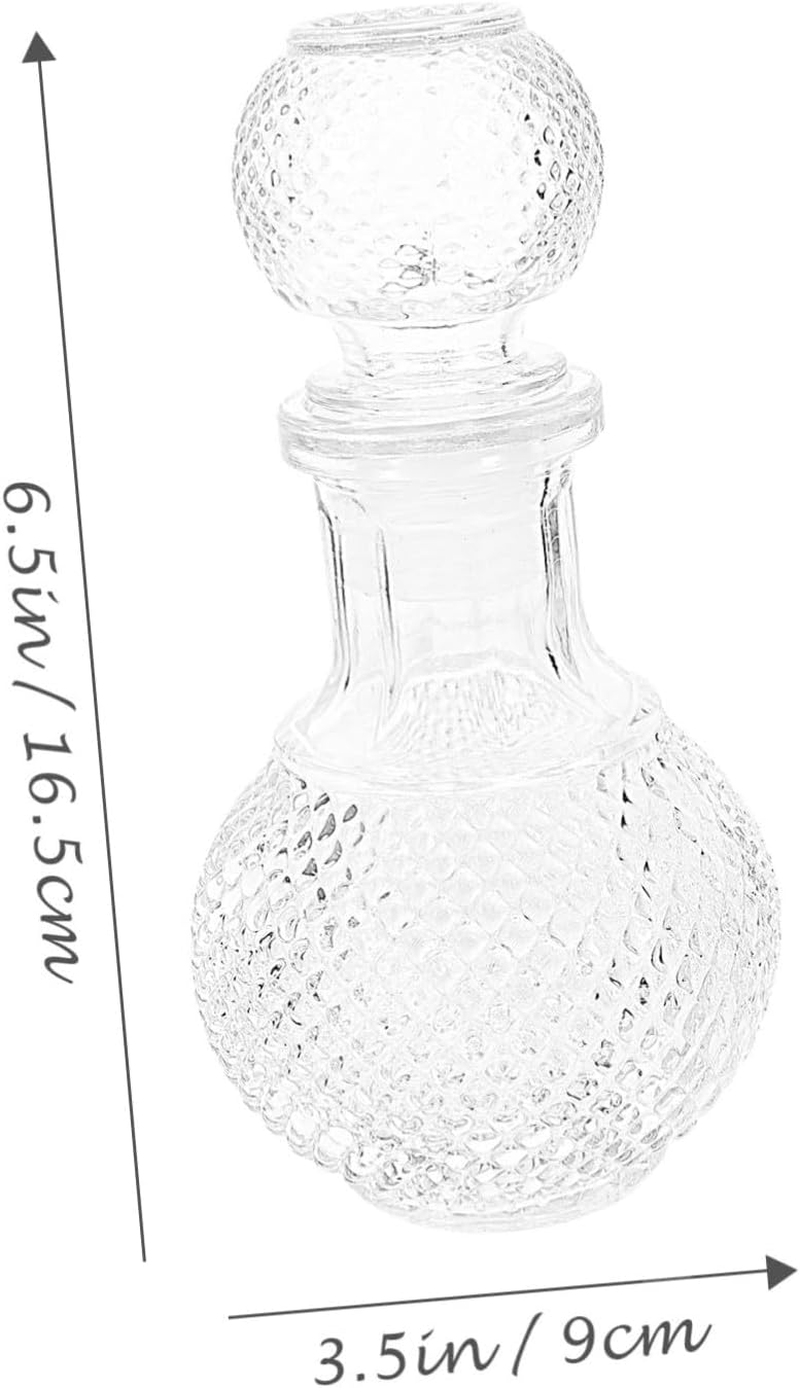 Cabilock Creative Glass Wine Bottle Whiskey Decanter Whiskey Glasses for Home Bar Liquor Packaging Glasses Suitable for Decorative Decanter for Wine and Whisky Glass Enthusiasts