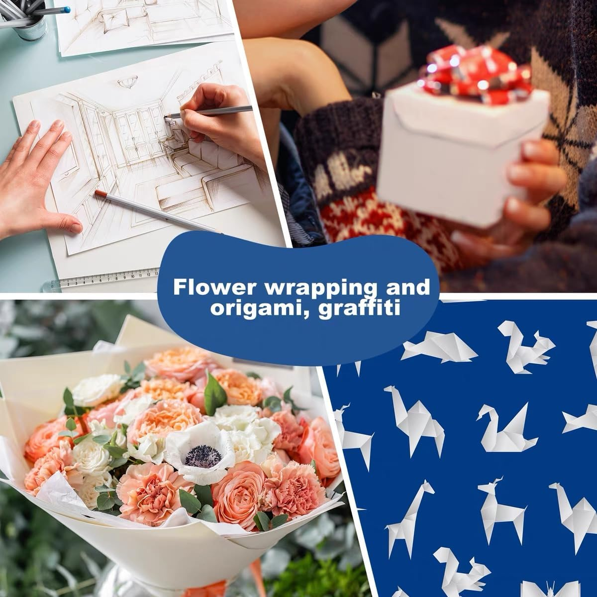 Roll of Paper for Kids Art-White Butcher Paper Roll-For Gift Wrapping, Children'S Art, Handmade, Children'S Creation (10M)