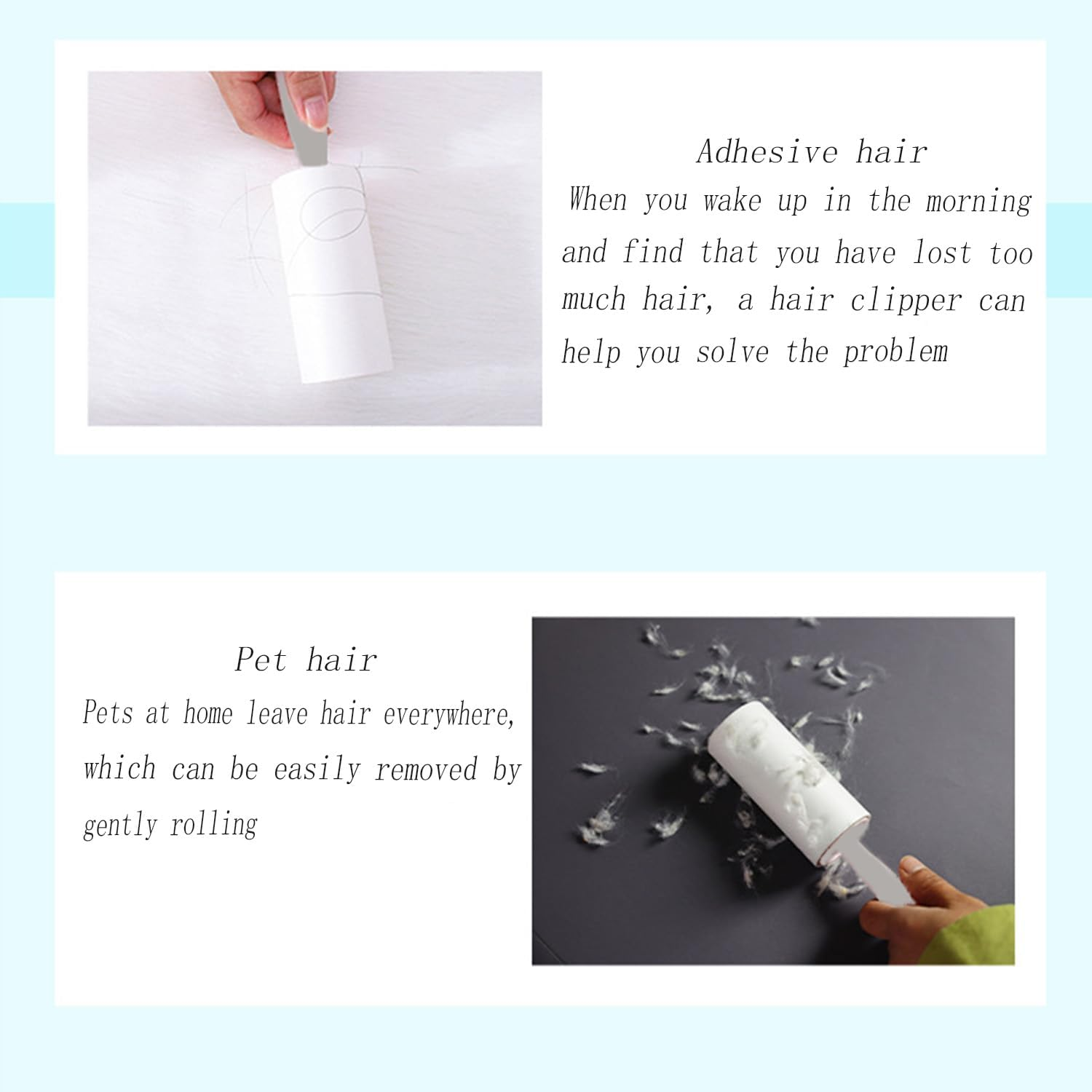 Hysgscwd 6PCS Lint Rollers for Pet Hair Extra Sticky, 360 Sheets Portable Reusable Lint Remover, Replaceable Lint Roller Refills Lint Brushes, Removal Stick Roller for Cat Dog Couch Clothes Fuzz image number 5