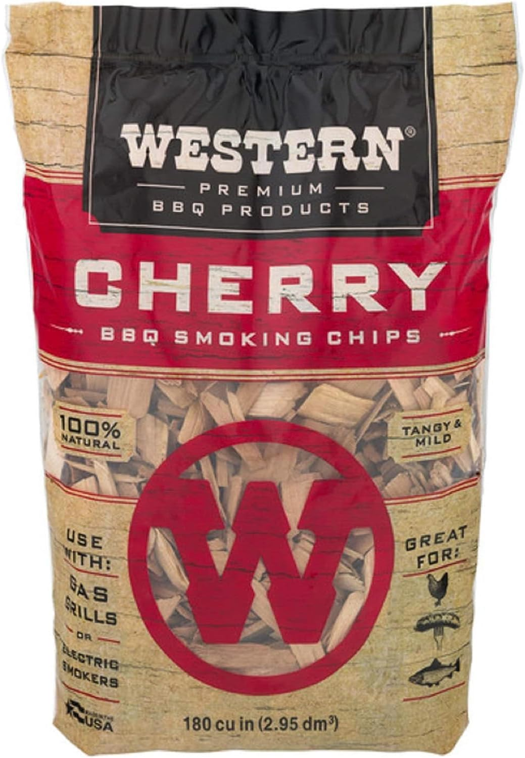 Western Mesquite BBQ Smoking Wood Chips, 180 Cubic Inches image number 6