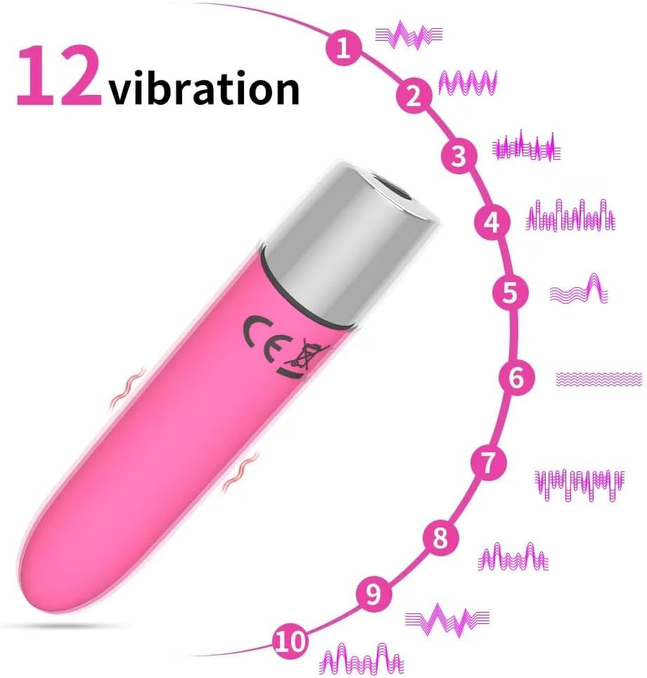 WAHRE Pink Mini Bullet or Smart Bullet Multi-Frequency and Rechargeable Even Waterproof Take Outside image number 5
