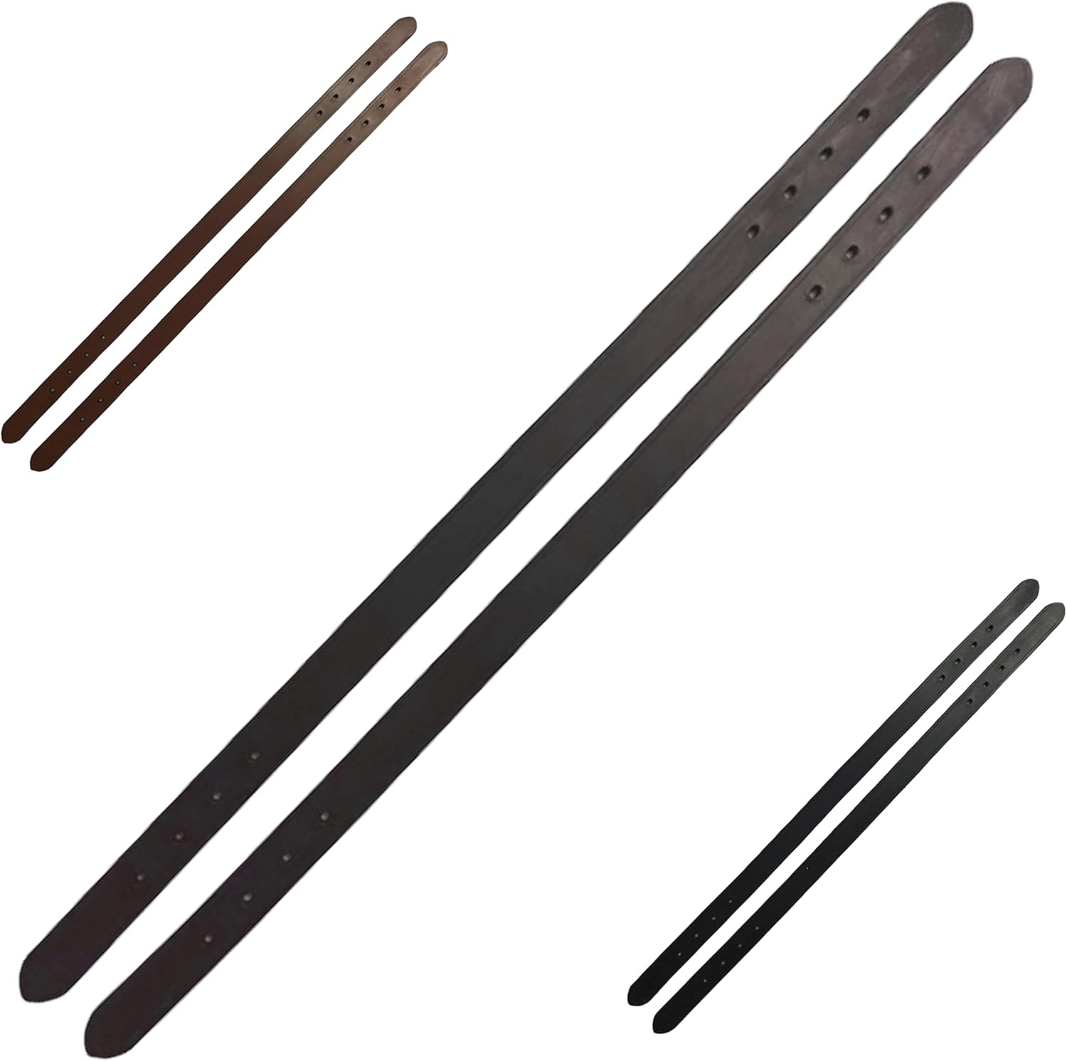 Majestic Ally 2 Pcs Smooth Replacement Leather Crown for Breakaway Halter