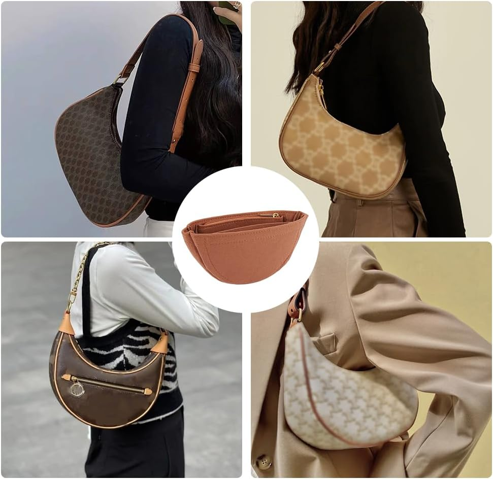 WADORN Wallet Insert, Felt Shoulder Bag Insert image number 5