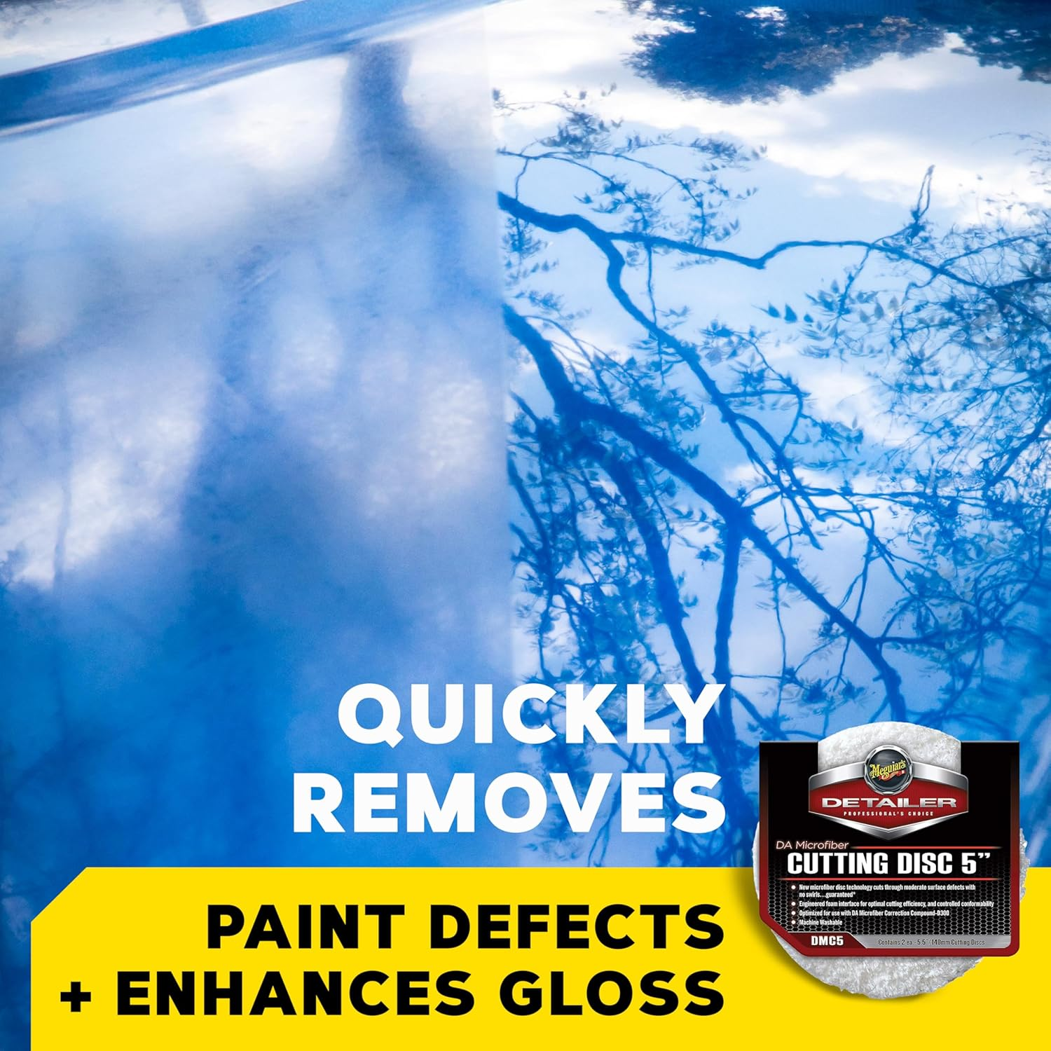 Meguiar'S DA Microfiber Cutting Disc - Microfibre Buffing Pad with Microfibre Disc Technology - Microfiber Cutting Pad for Car Cutting, Buffing, Waxing and Polishing - 5.5In / 140Mm - Twin Pack image number 5