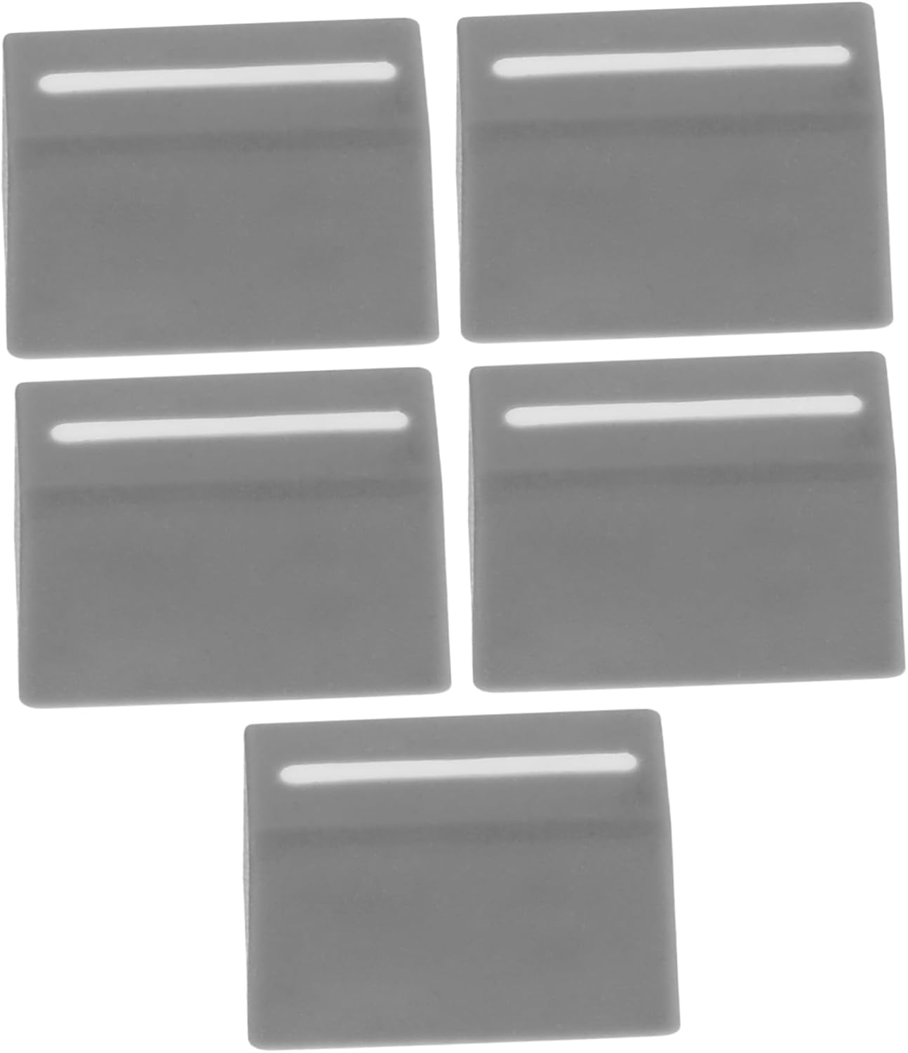 Vaguelly 5Pcs Grey 4Mm Hole Fader Cap Replacement for Mixer Console Slider Knobs Dj Deck Straight Slide Buttons Accessories