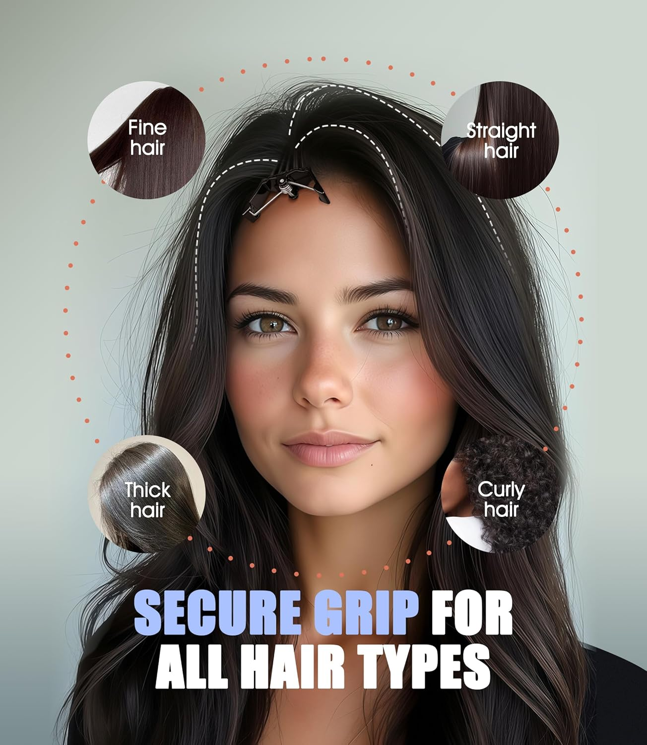 Volume Clips Hair Pack of 4 for Fluffy Ponies, Volume Clip for Hairline, Hair Clip No Imprint Hair Root Lifting Clips for Men and Women image number 5