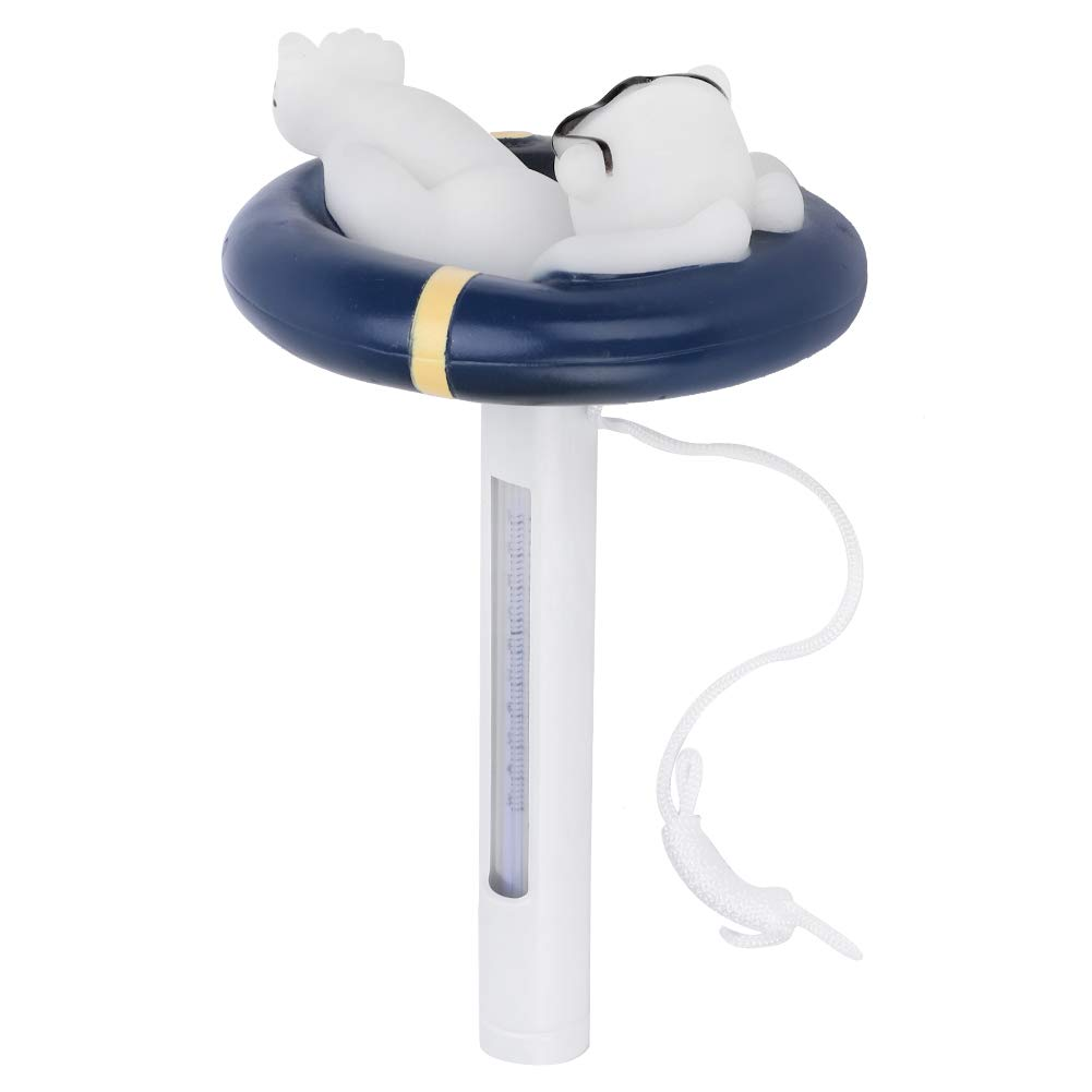 Floating Thermometer, Pool Temperature Thermometer with String, Shatter Resistant, Analog, Reusable, Outdoor