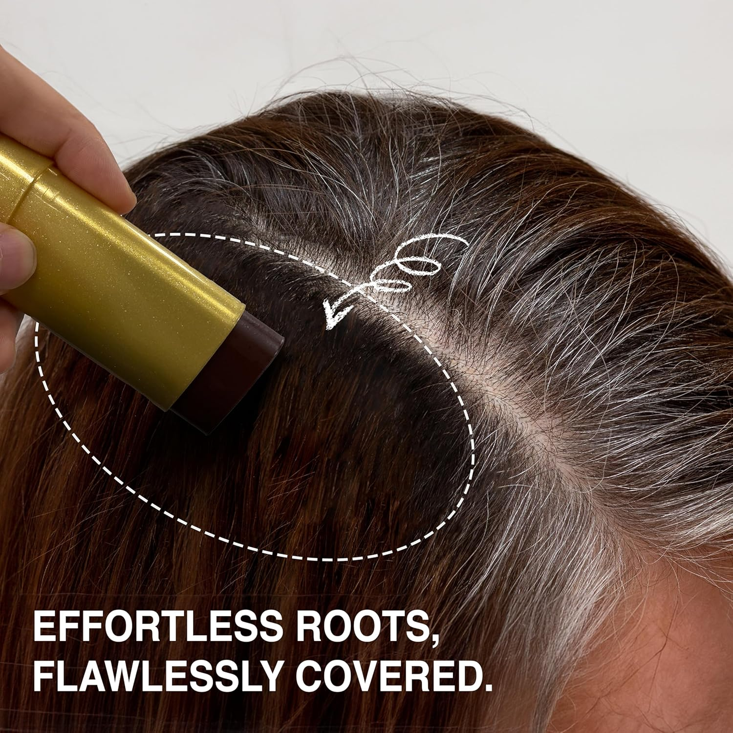 EBIN NEW YORK 24 Hour Colored Sleek Stick, Dark Brown, 3Pack (0.53Oz Each) - Covers Gray Roots, No Flaking, No Residue, Strong Hold for All Hair Types - White image number 3