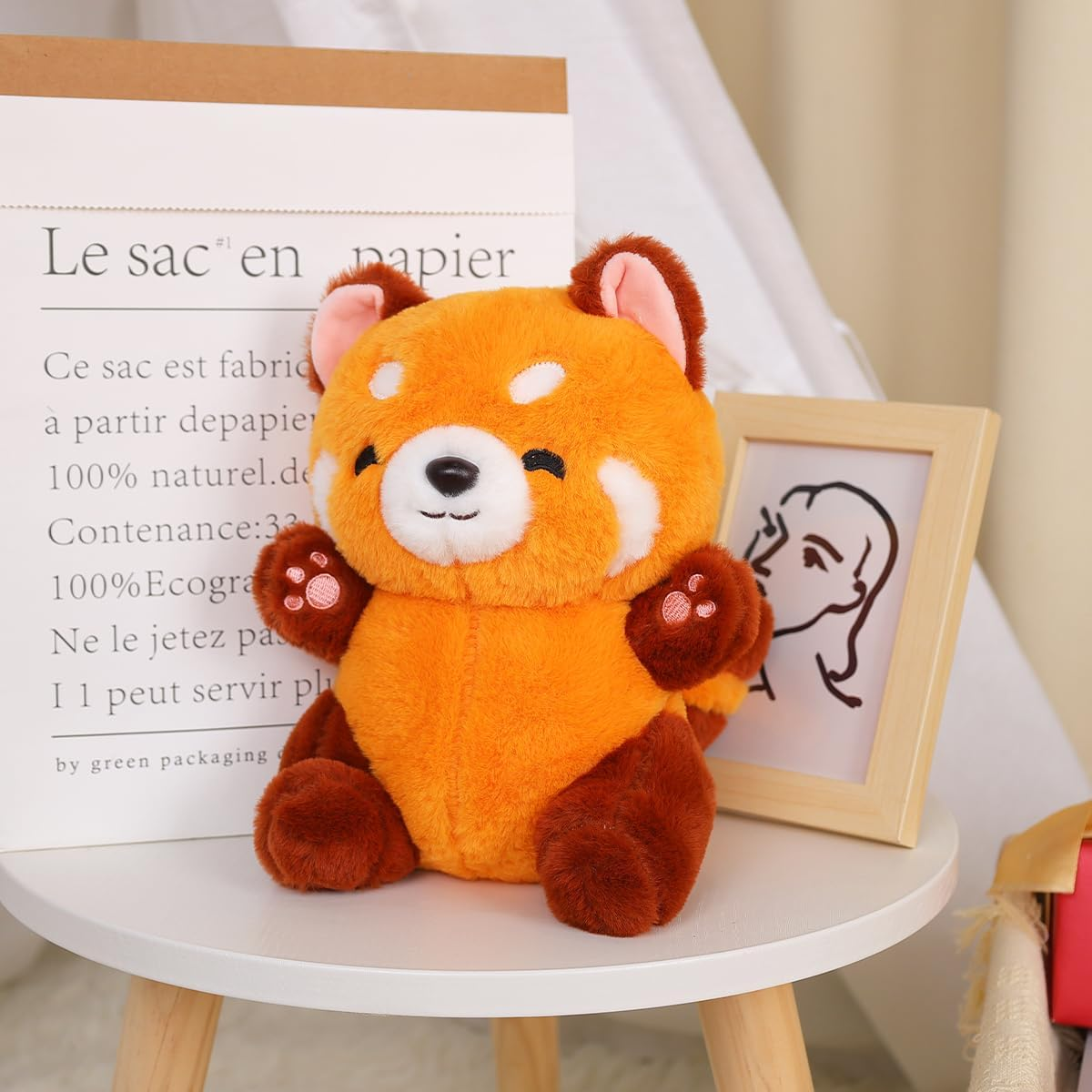 Red Panda Plush Toy Stuffed Animals Panda Plush Cute Plushies for Girls and Boys 9"