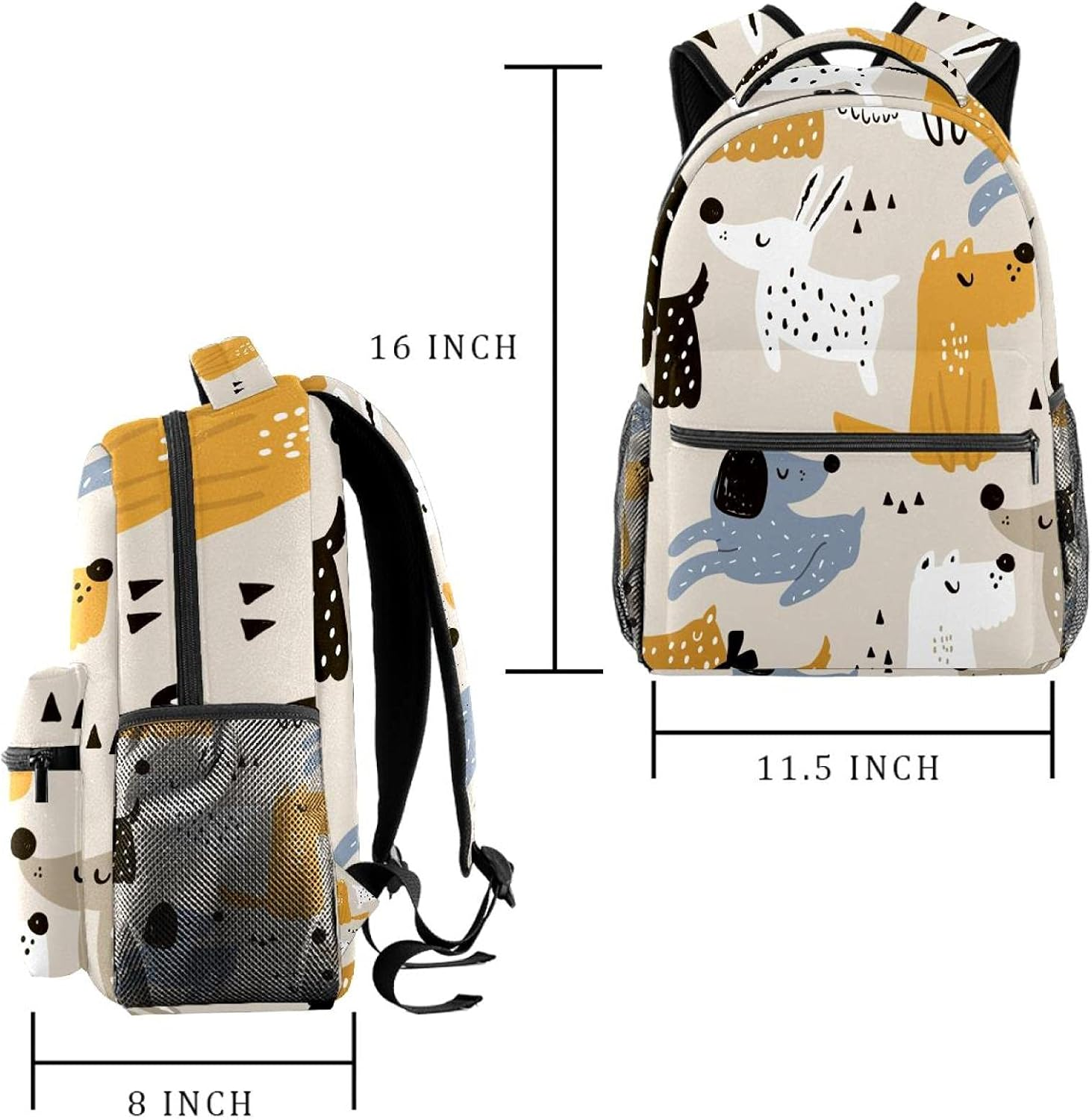 Trendy Scandinavian Backpack Students Shoulder Bags Travel Bag College School Tote Backpacks image number 4